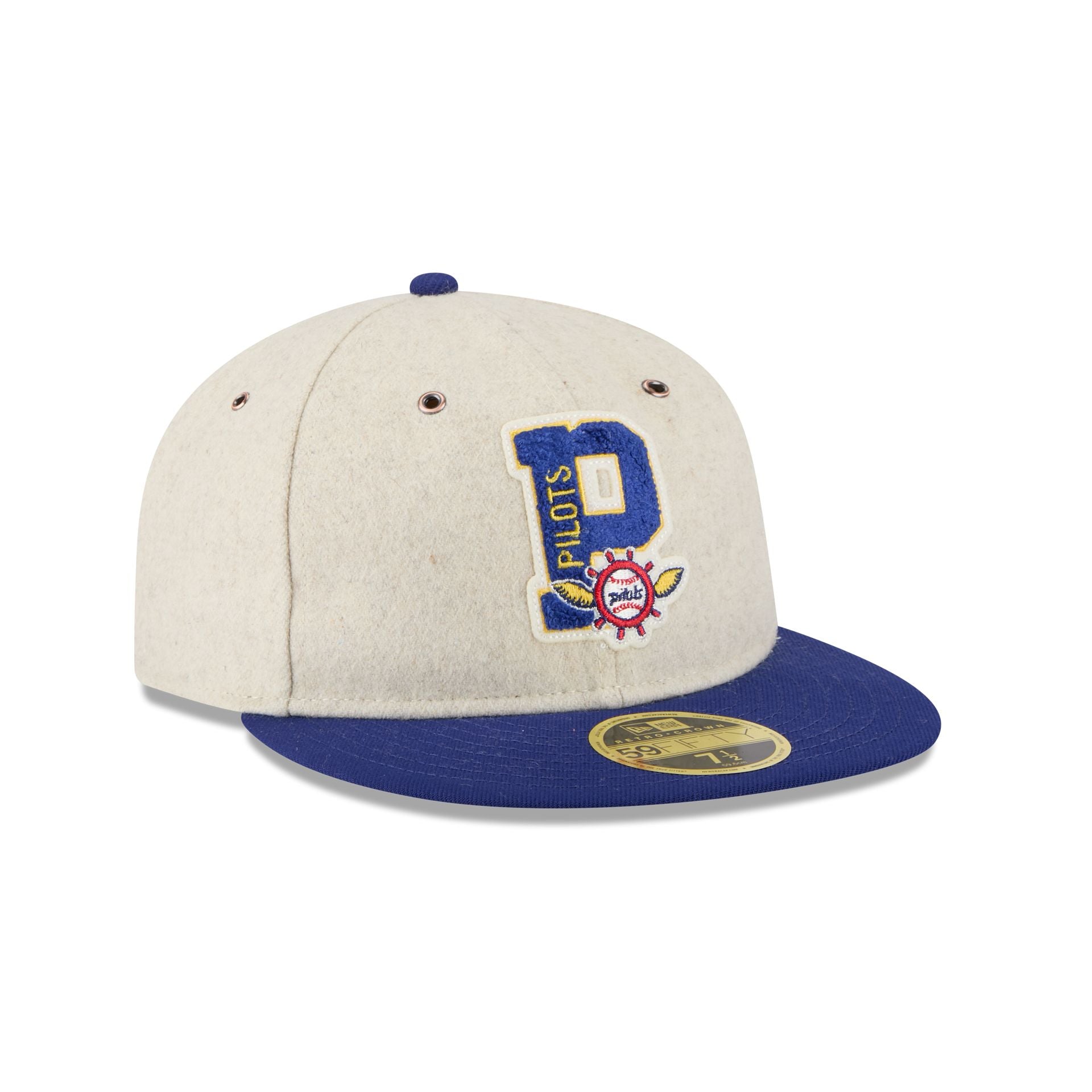Seattle Pilots Wool Letterman Retro Crown 59FIFTY Fitted Hat - Image 3