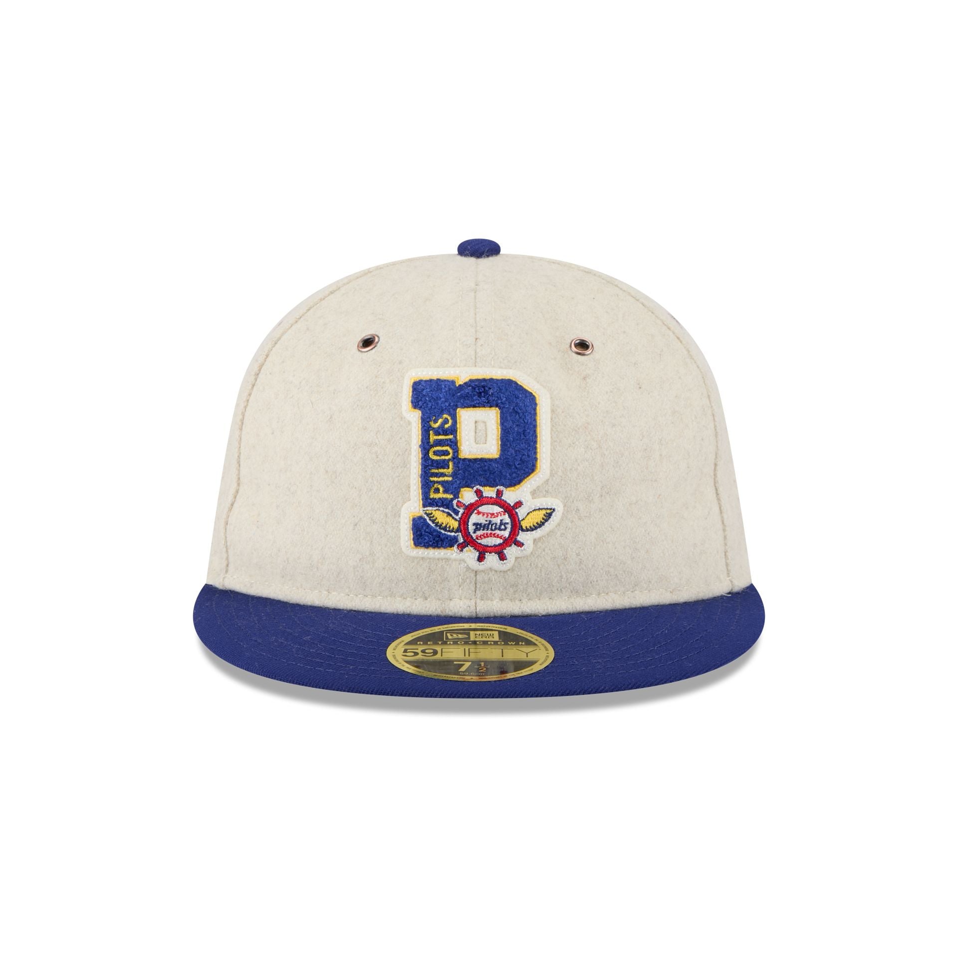 Seattle Pilots Wool Letterman Retro Crown 59FIFTY Fitted Hat - Image 2