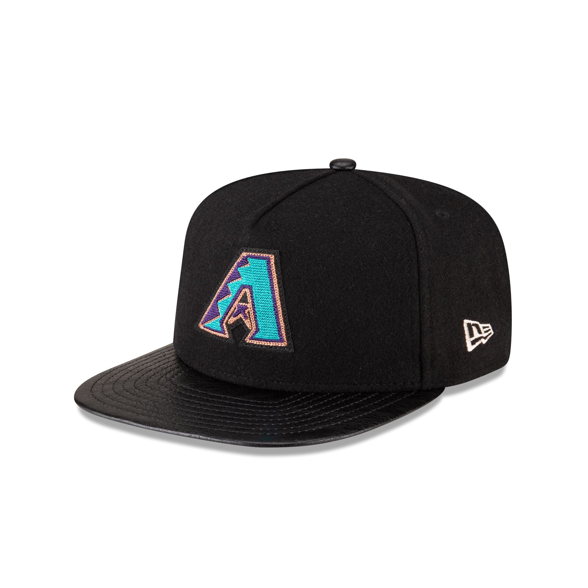 Arizona Diamondbacks Wool Letterman 9FIFTY A-Frame Snapback Hat - Image 3