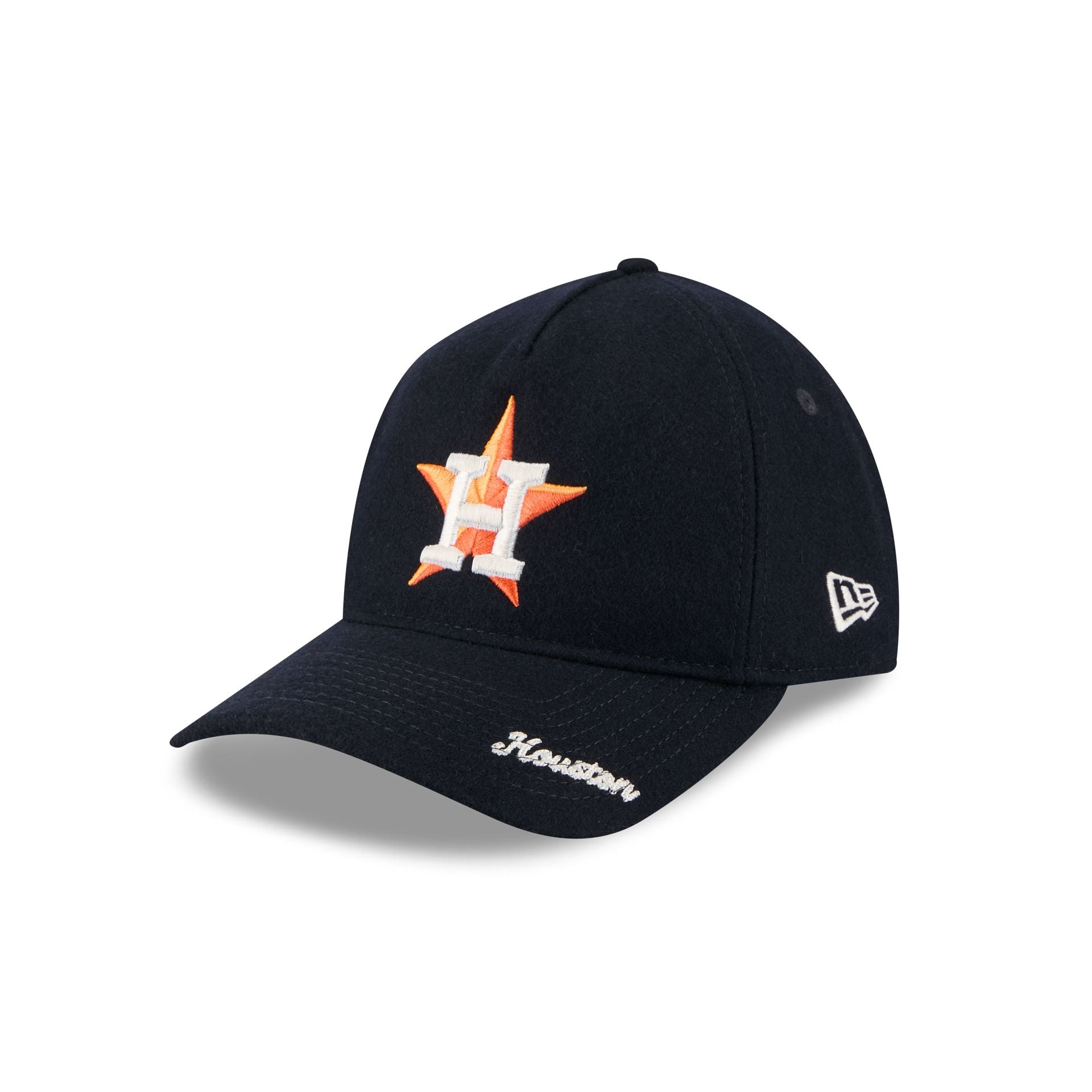 Houston Astros Wool Letterman 9TWENTY A-Frame Adjustable Hat Adjustable Hat