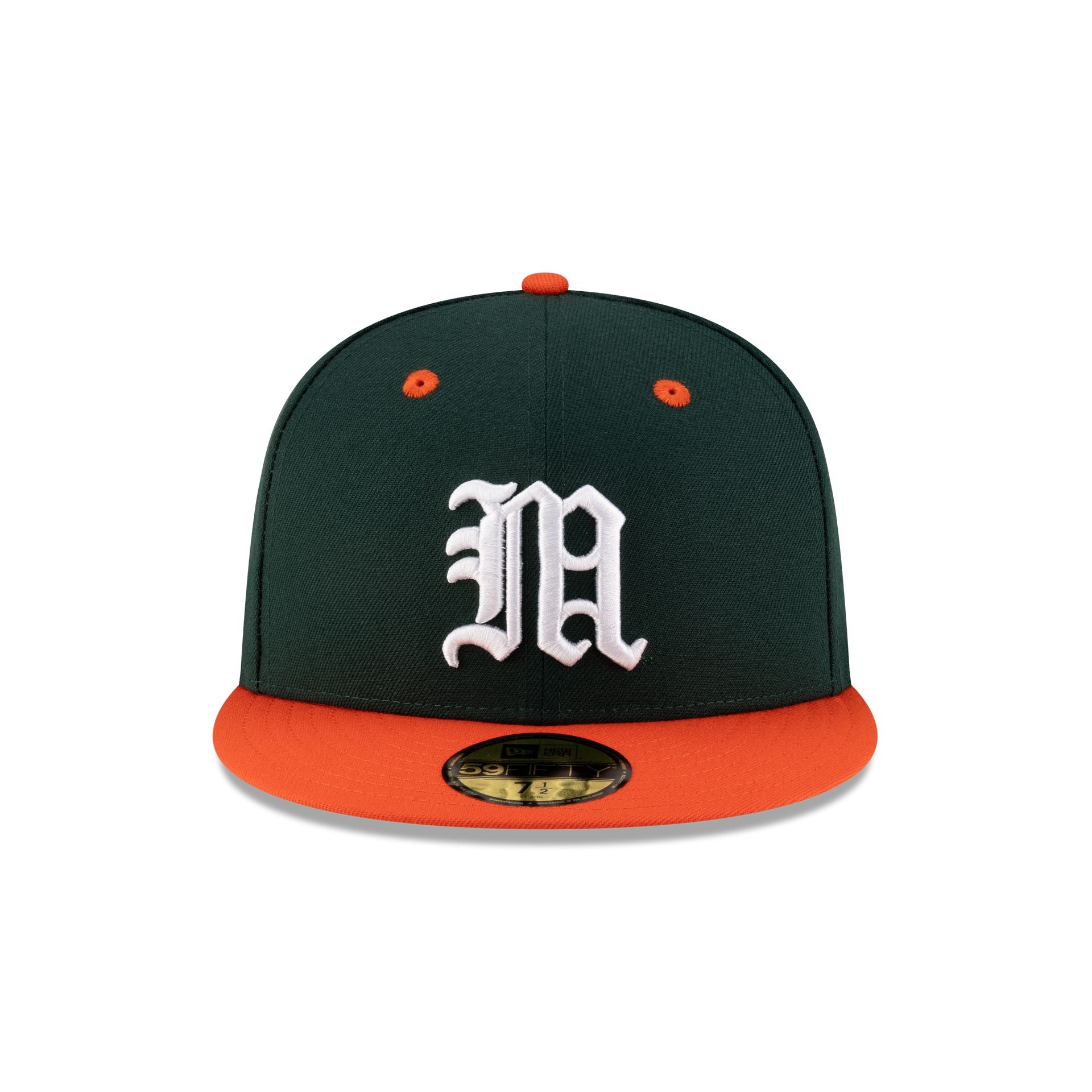 Miami Hurricanes Dark Green 59FIFTY Fitted Hat - Image 2
