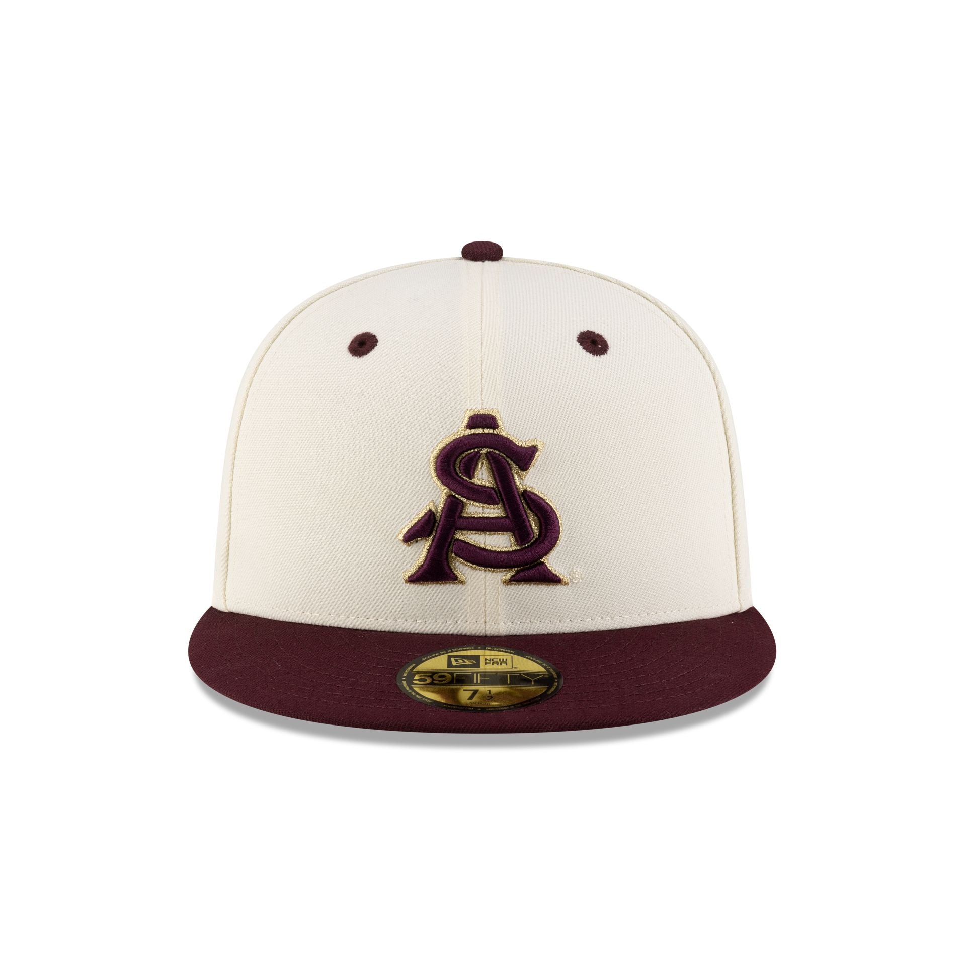 Arizona State Sun Devils Chrome White 59FIFTY Fitted Hat - Image 2