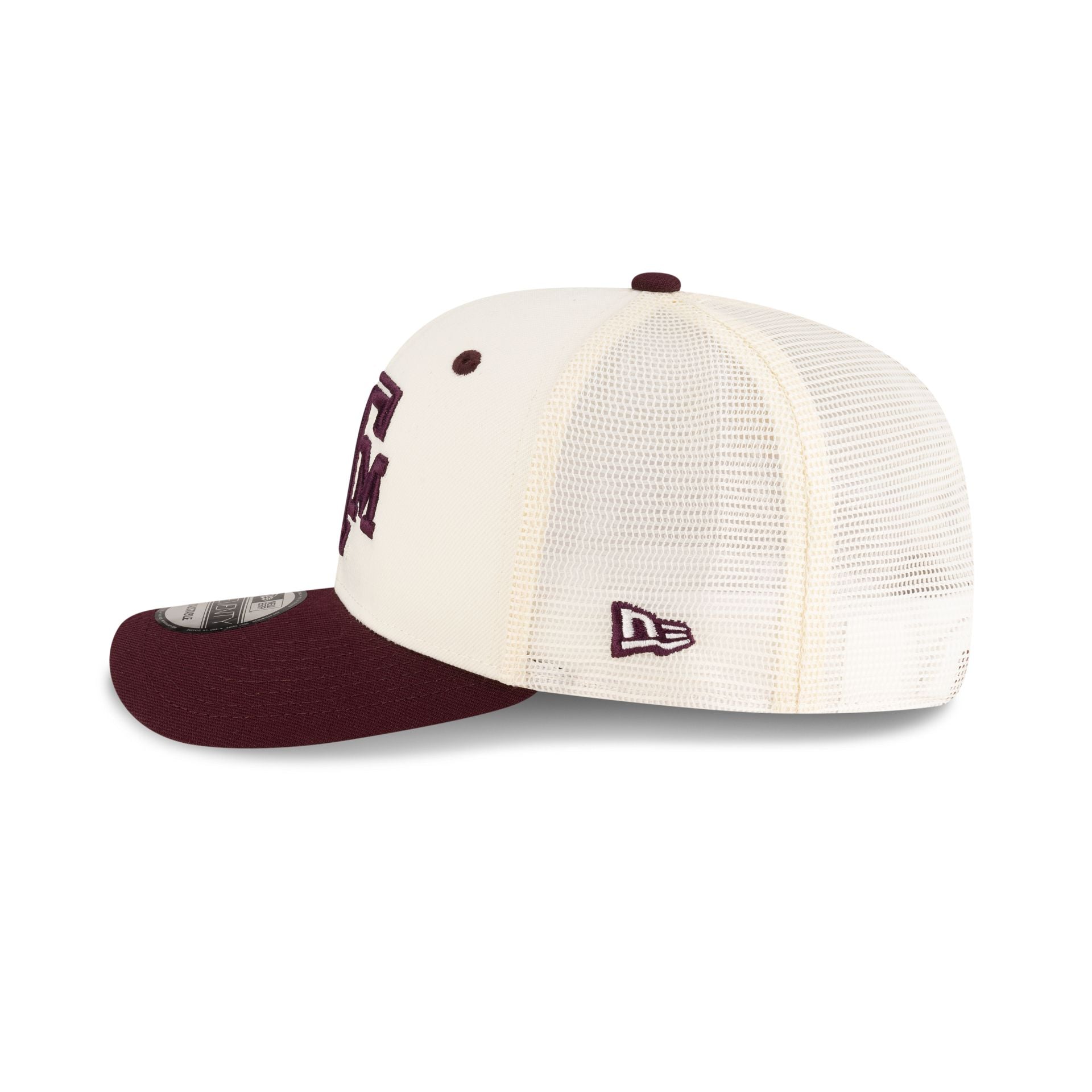 New Era x adidas Texas A&M Aggies Chrome White 9SEVENTY Trucker Hat - Image 4