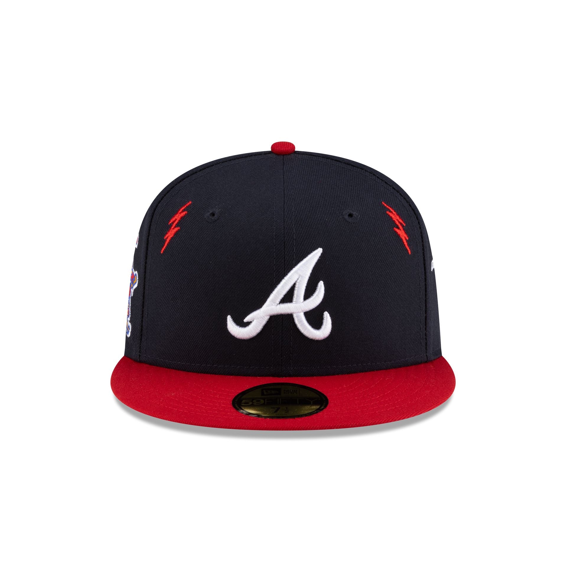 Diet Starts Monday x Atlanta Braves Lightening Bolts 59FIFTY Fitted Hat - Image 2