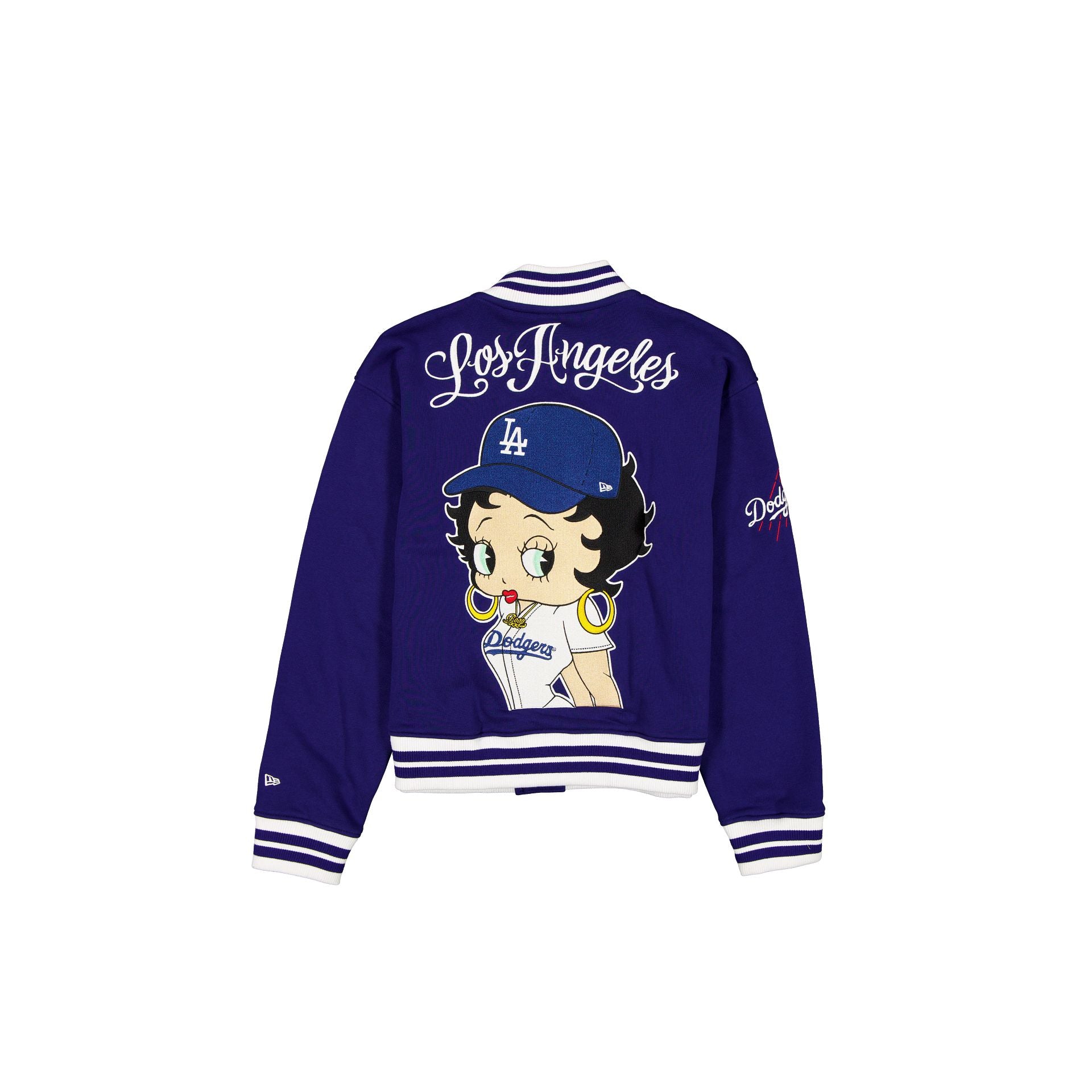 Bella Doña x Betty Boop x Los Angeles Dodgers Women's Fleece Jacket - Image 2