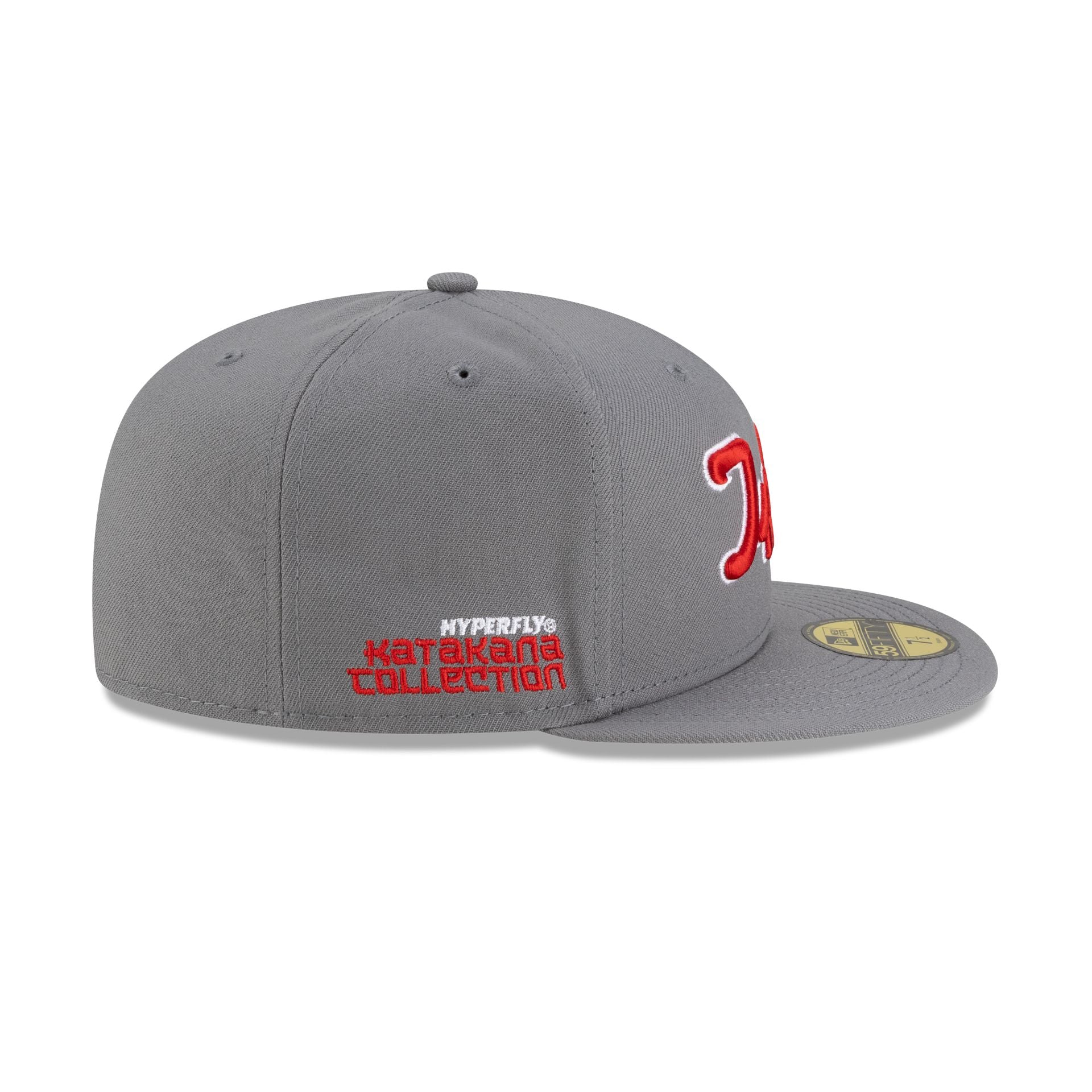 Hyperfly Katakana x Philadelphia Phillies Gray 59FIFTY Fitted Hat - Image 4