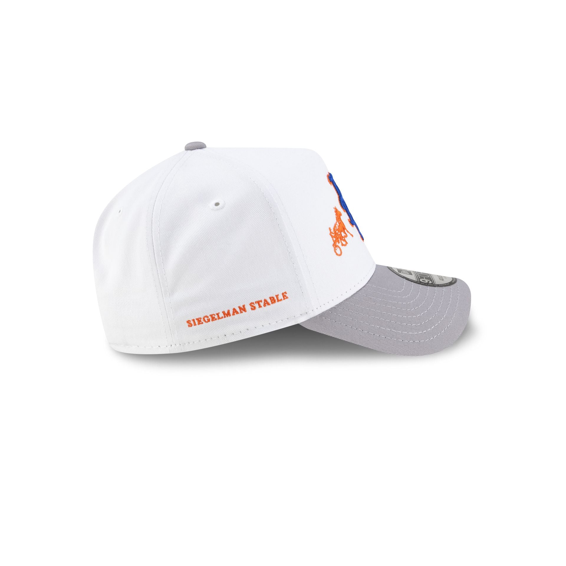 Siegelman Stable x New York Mets Gray Visor 9FORTY A-Frame Snapback Hat - Image 4