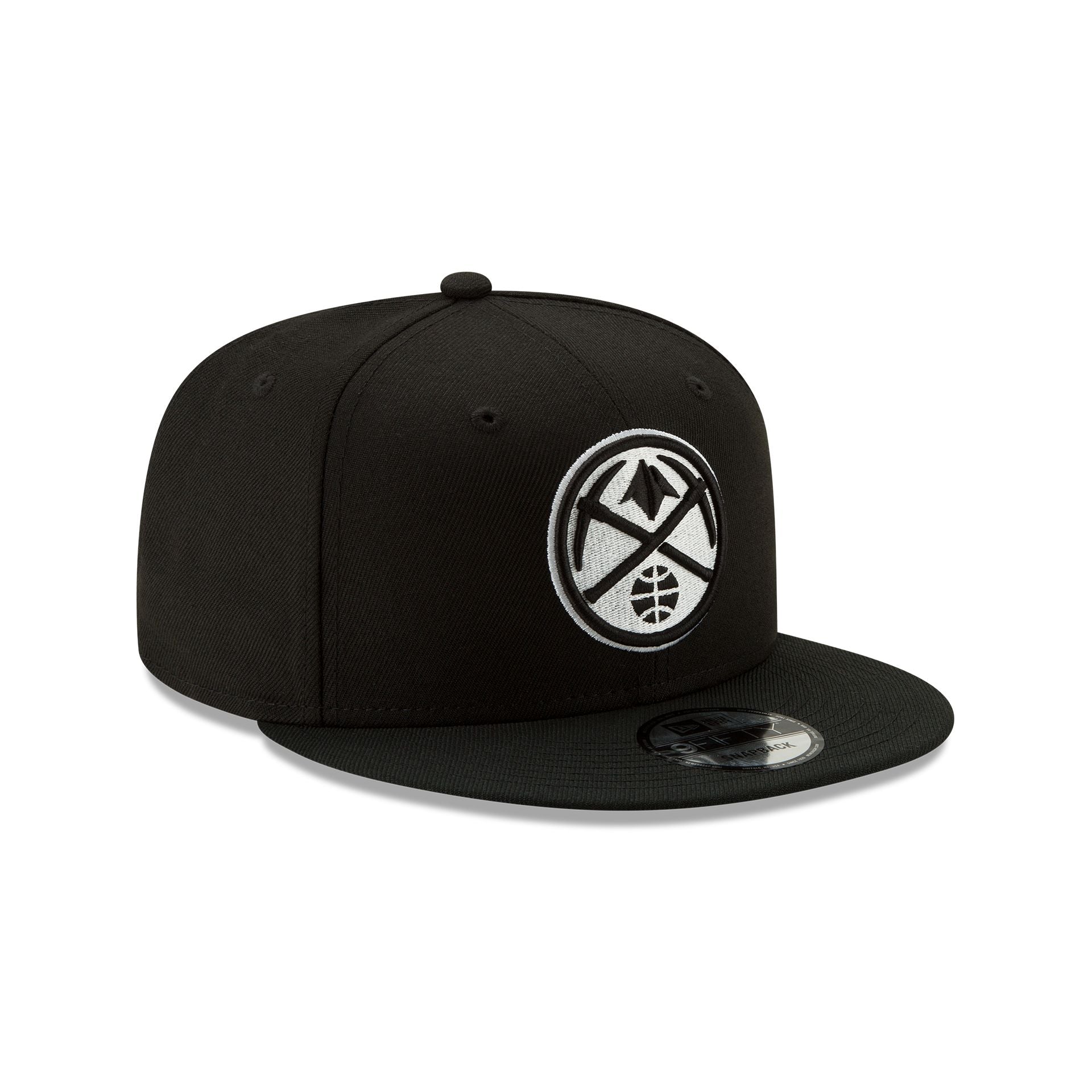 Denver Nuggets Basic Black & White 9FIFTY Snapback Hat - Image 3