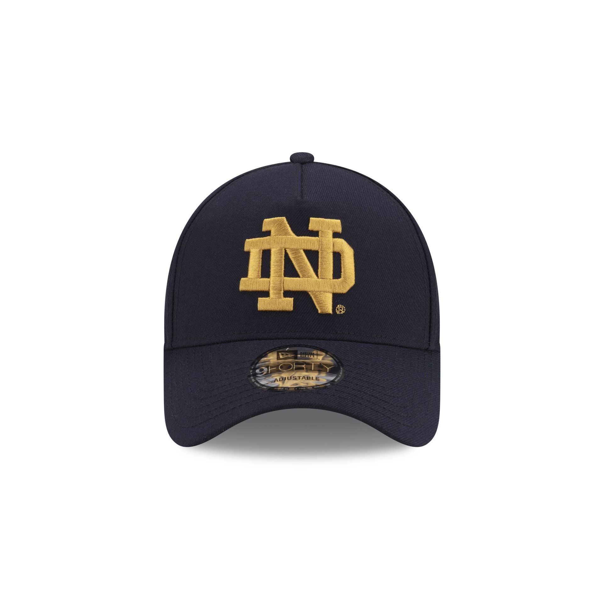 Notre Dame Fighting Irish Navy 9FORTY A-Frame Snapback Hat - Image 2