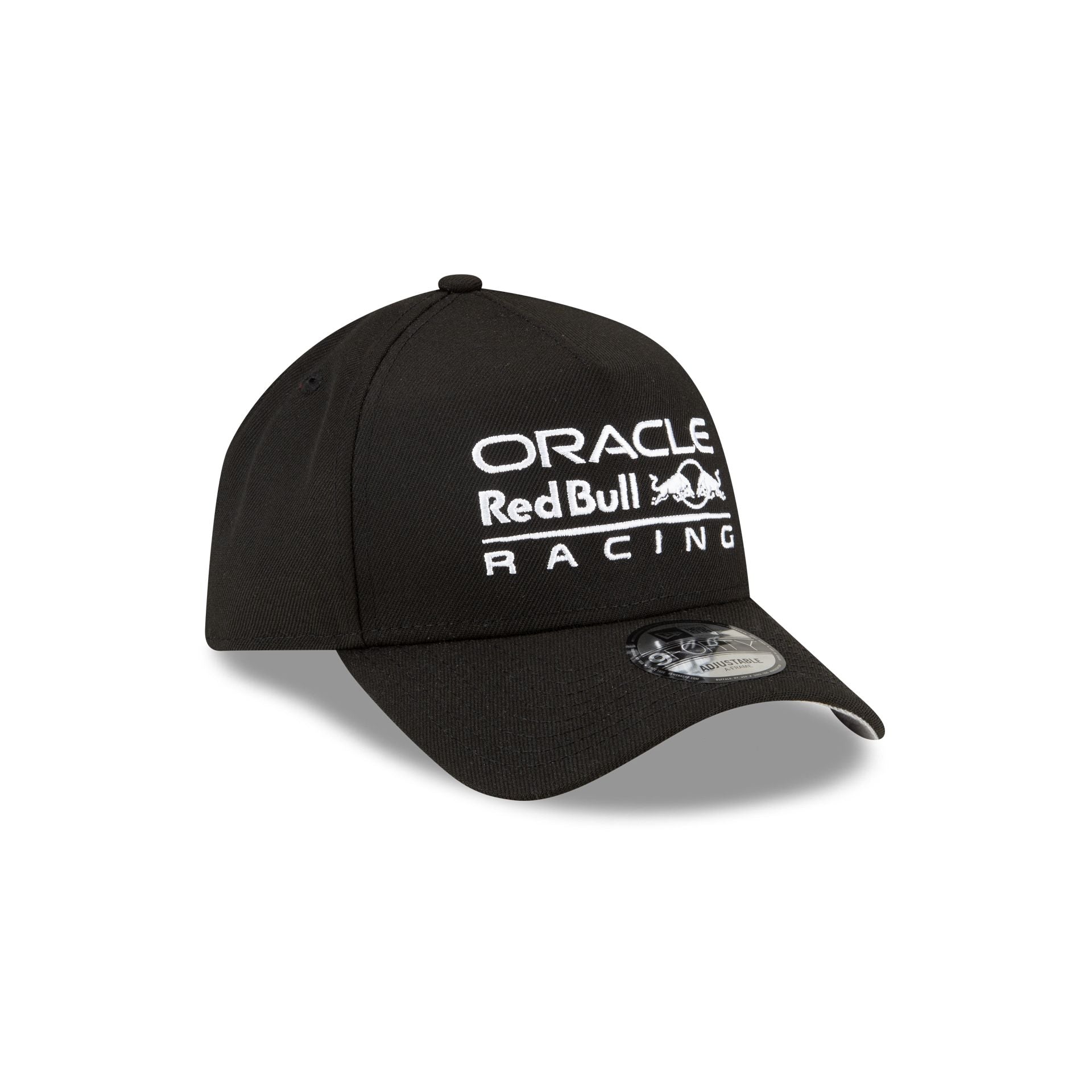Oracle Red Bull Racing Essential White Script 9FORTY A-Frame Snapback Hat - Image 3