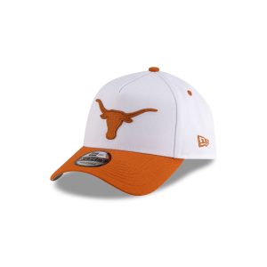 Texas Longhorns White 9FORTY A-Frame Snapback Hat