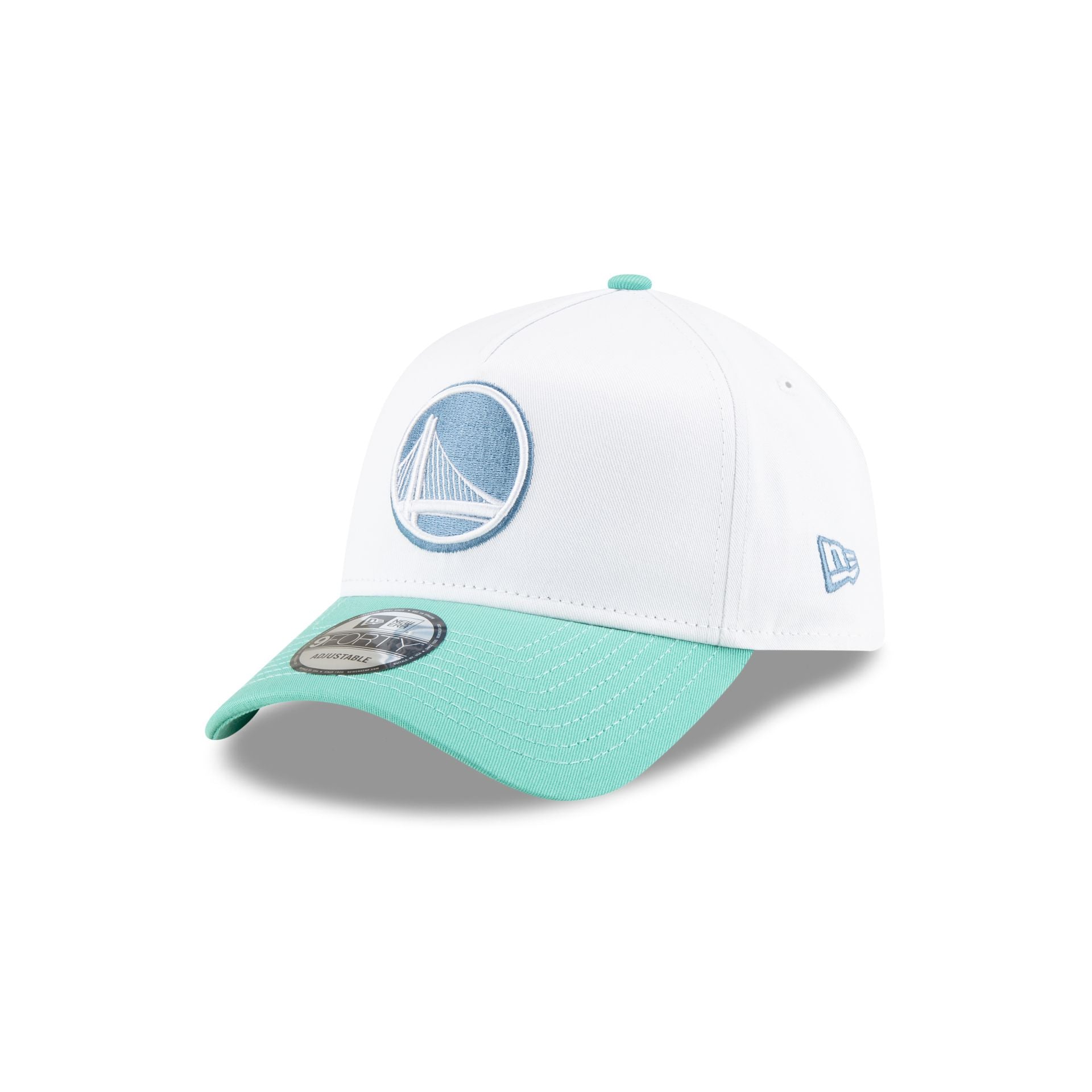 Golden State Warriors Spring Colorway 9FORTY A-Frame Snapback Hat - Image 3