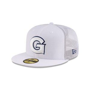 Georgetown Hoyas White 59FIFTY Fitted Trucker Hat
