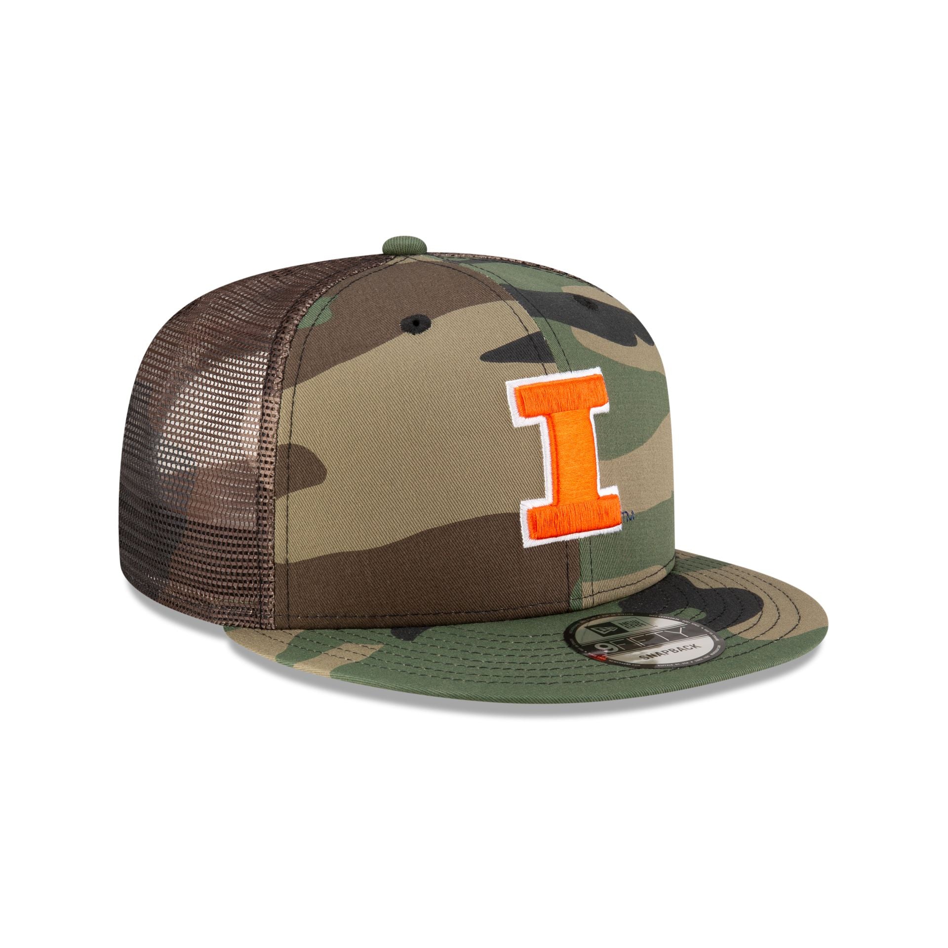 Illinois Fighting Illini Camo 9FIFTY Trucker Hat - Image 3