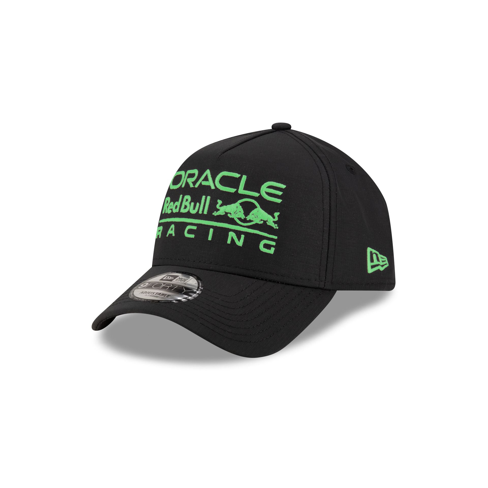 Oracle Red Bull Racing Race Essentials Black 9FORTY A-Frame Snapback Hat - Image 2