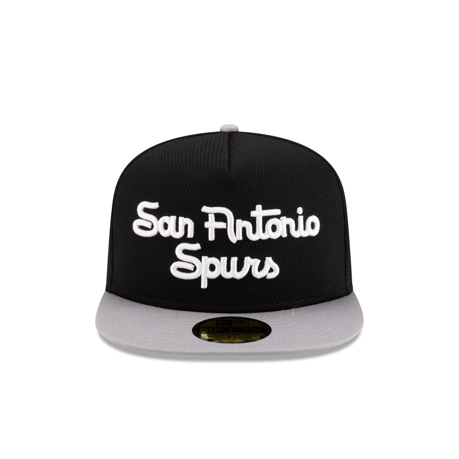 San Antonio Spurs Dashmark Mesh 59FIFTY A-Frame Fitted Hat - Image 2