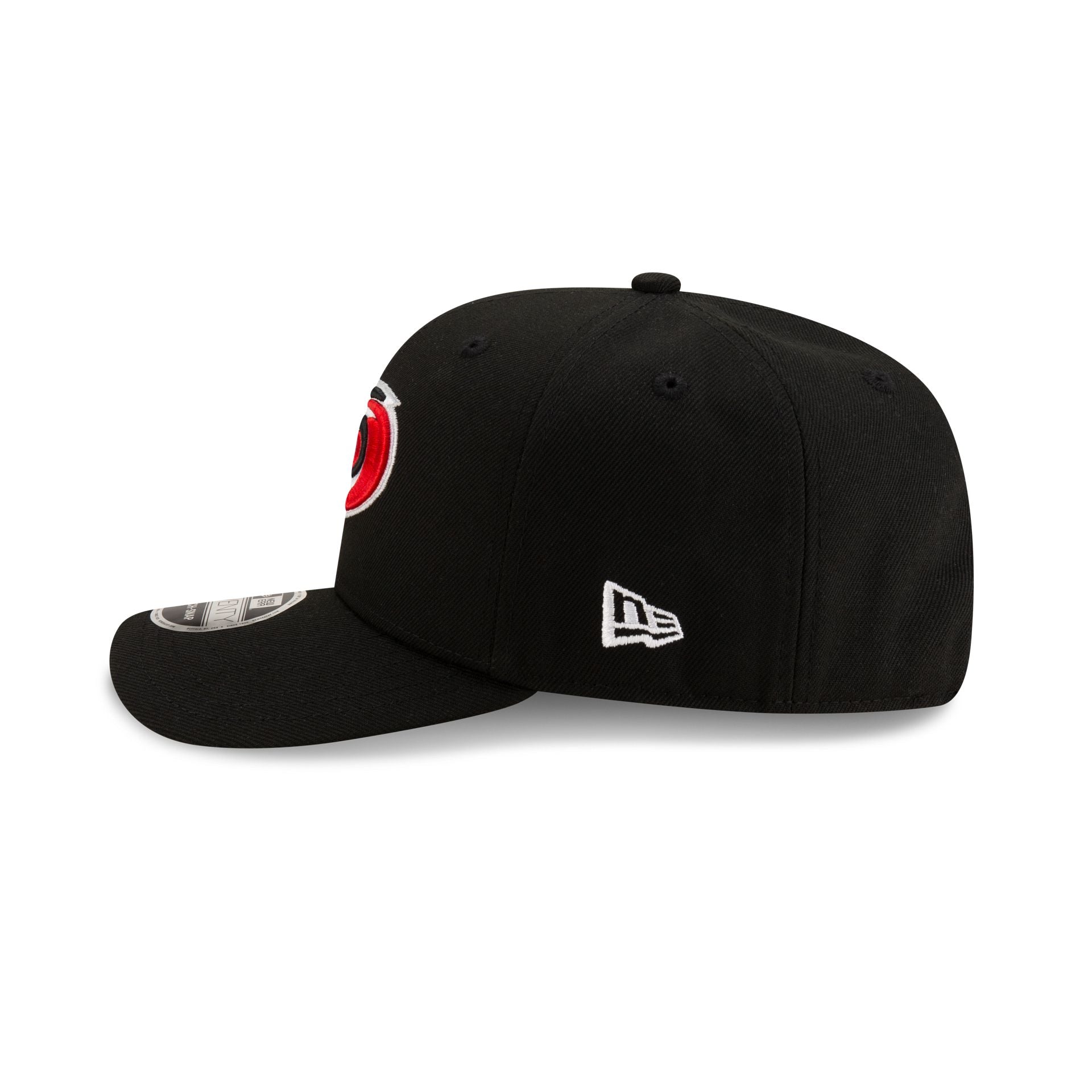 Carolina Hurricanes Black 9SEVENTY Stretch-Snap Hat - Image 4