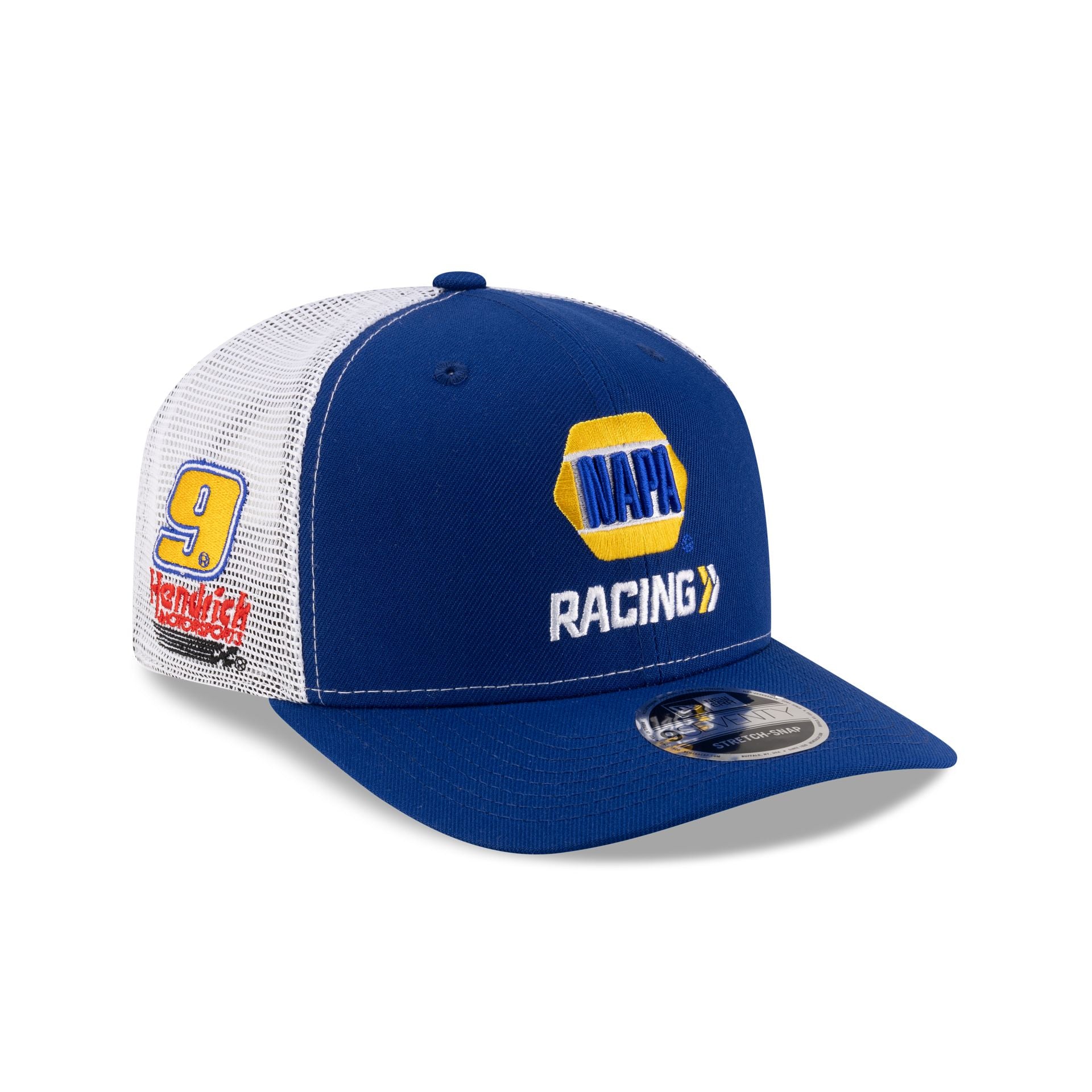 Hendrick Motorsports Chase Elliott NAPA Racing Partner 9SEVENTY Stretch-Snap Trucker Hat