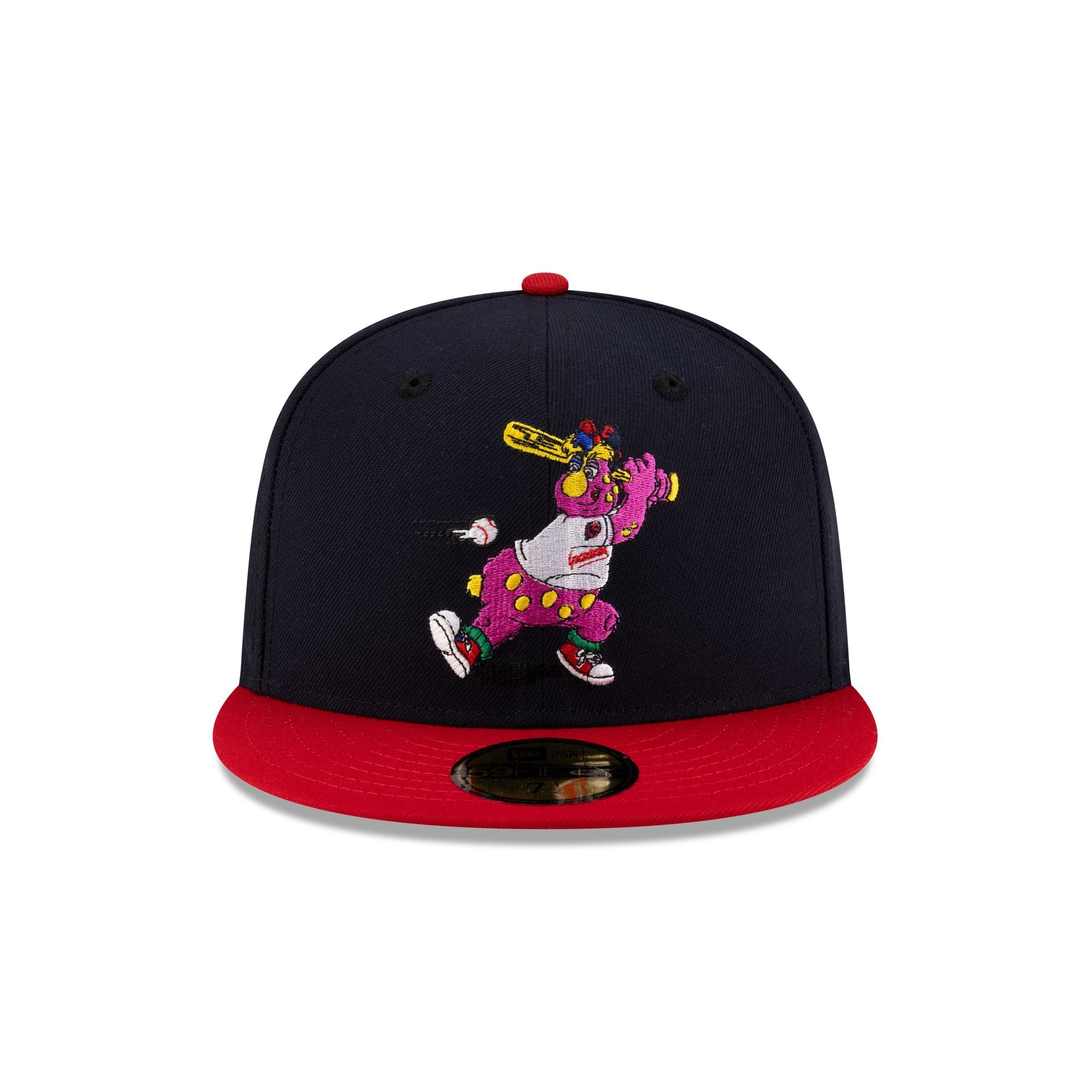 Cleveland Guardians Mascot Navy 59FIFTY Fitted Hat - Image 2