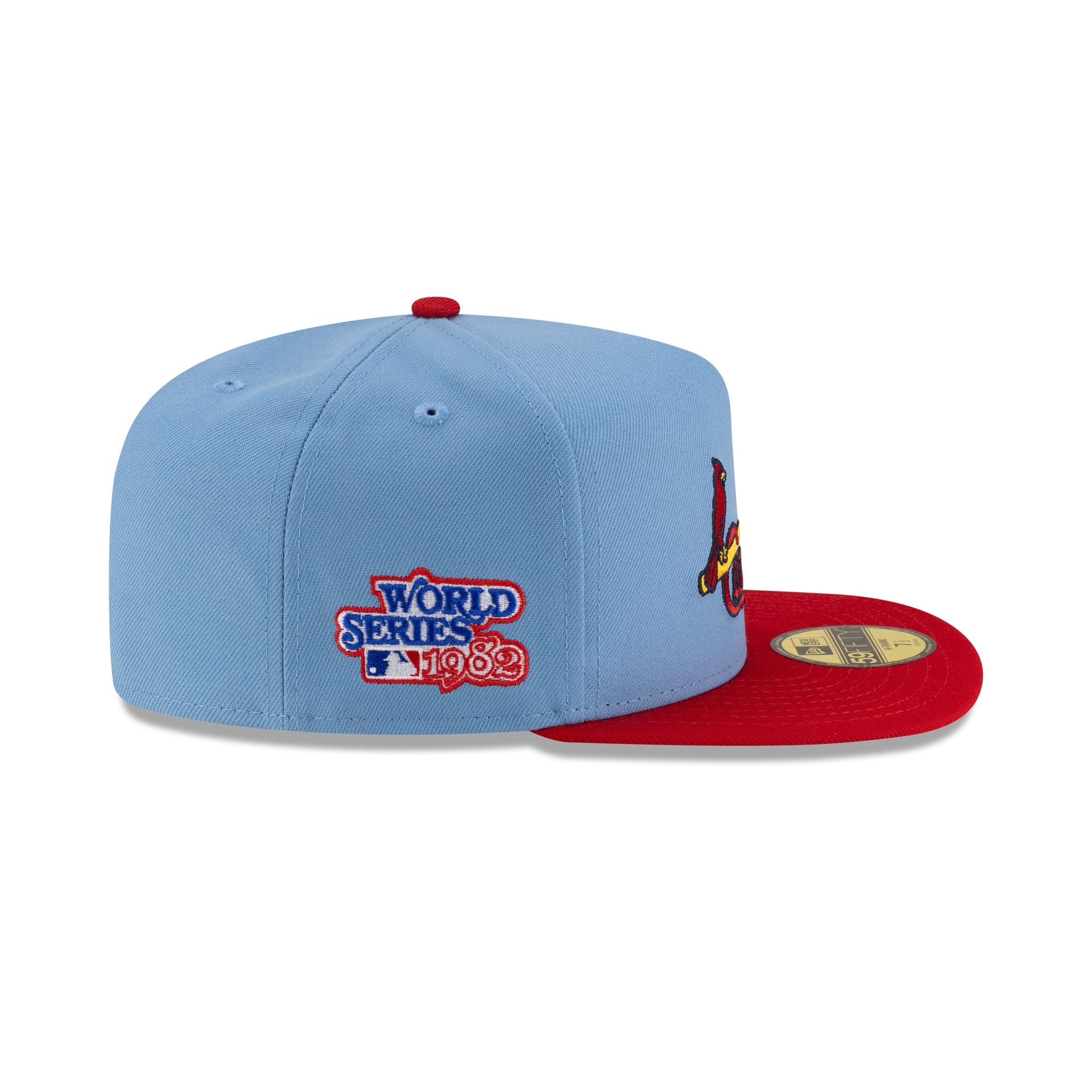 Just Caps Sky Blue St. Louis Cardinals 59FIFTY A-Frame Fitted Hat - Image 4
