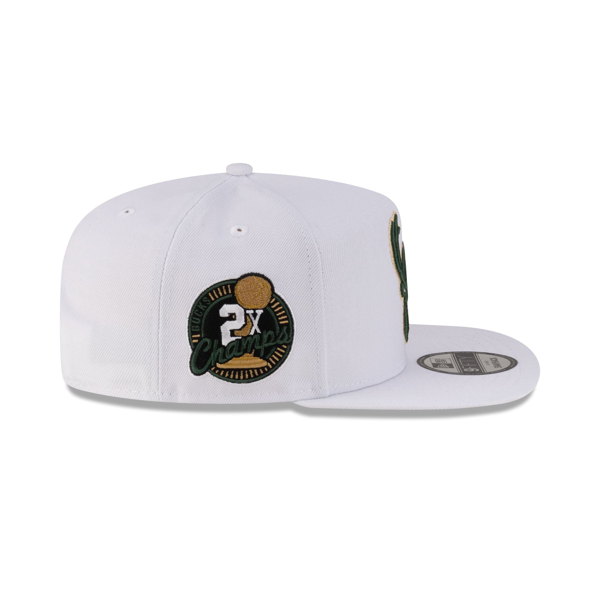 Milwaukee Bucks Champions 9FIFTY A-Frame Snapback Hat - Image 4