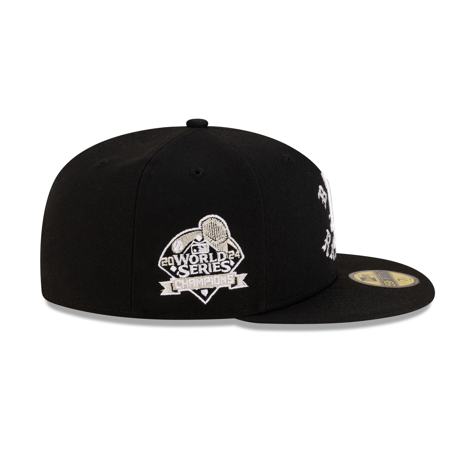 Born x Raised x Los Angeles Dodgers World Series Champions Black 59FIFTY Fitted Hat - Image 4