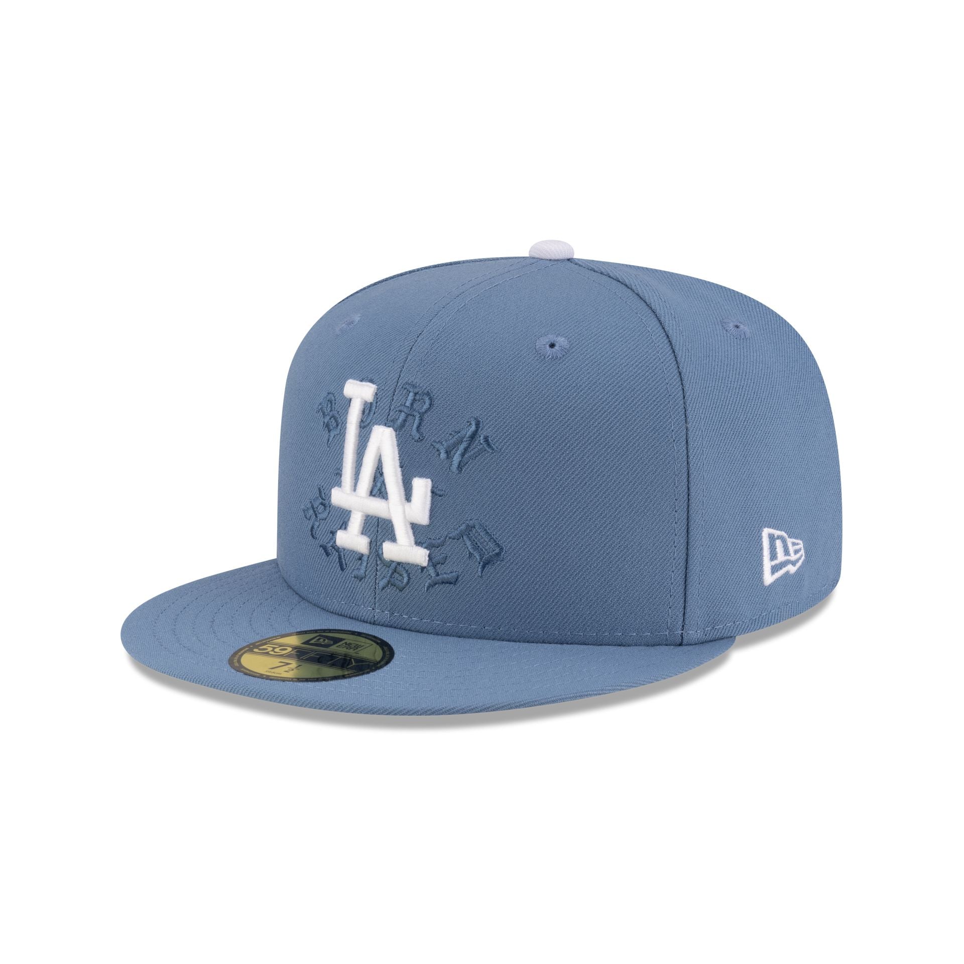 Born x Raised x Los Angeles Dodgers World Series Champions Slate 59FIFTY Fitted Hat - Image 3