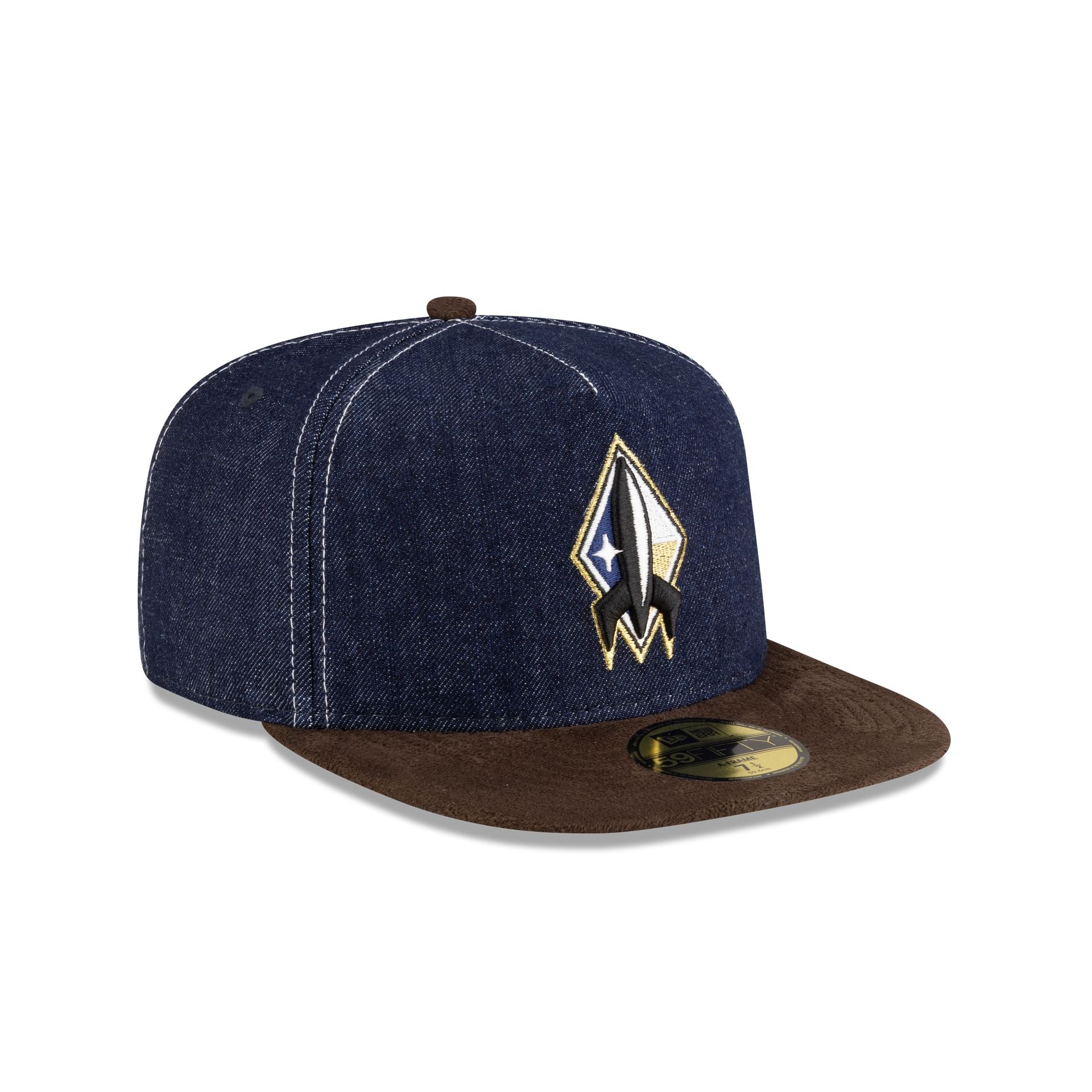 Sugar Land Space Cowboys Houston Pack Denim 59FIFTY A-Frame Fitted Hat - Image 3