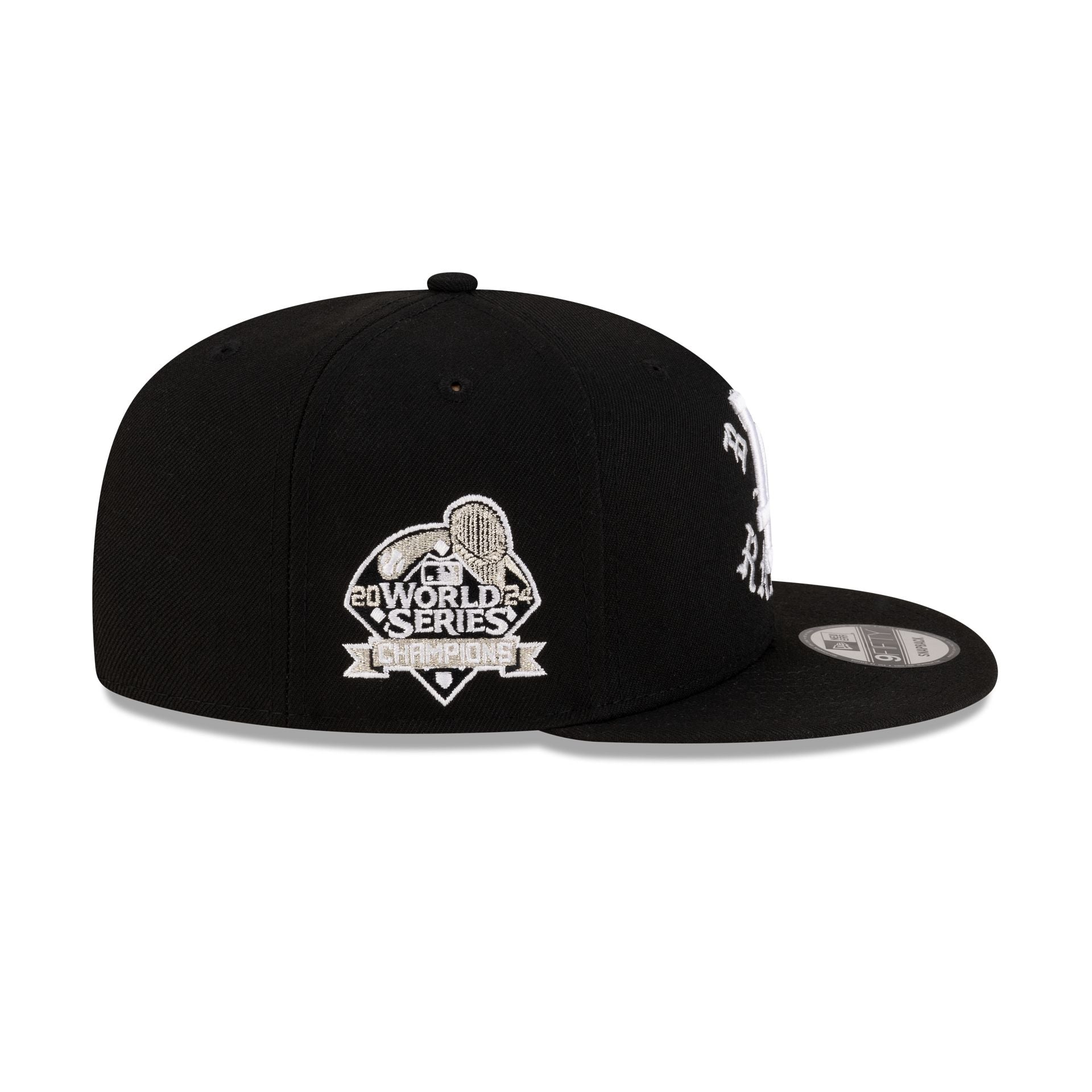 Born x Raised x Los Angeles Dodgers World Series Champions Black 9FIFTY Snapback Hat - Image 4
