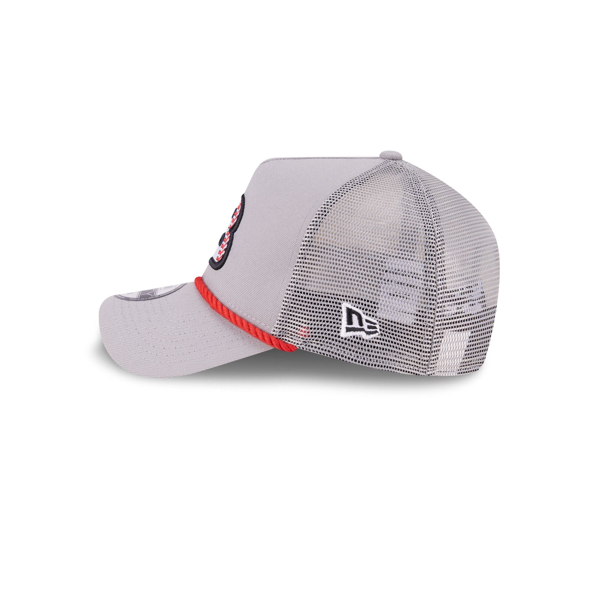 Dale Earnhardt Jr. x Budweiser Gray 9FORTY A-Frame Trucker Hat - Image 5