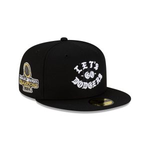 Born x Raised x Los Angeles Dodgers Let's Go World Series Black 59FIFTY Fitted Hat