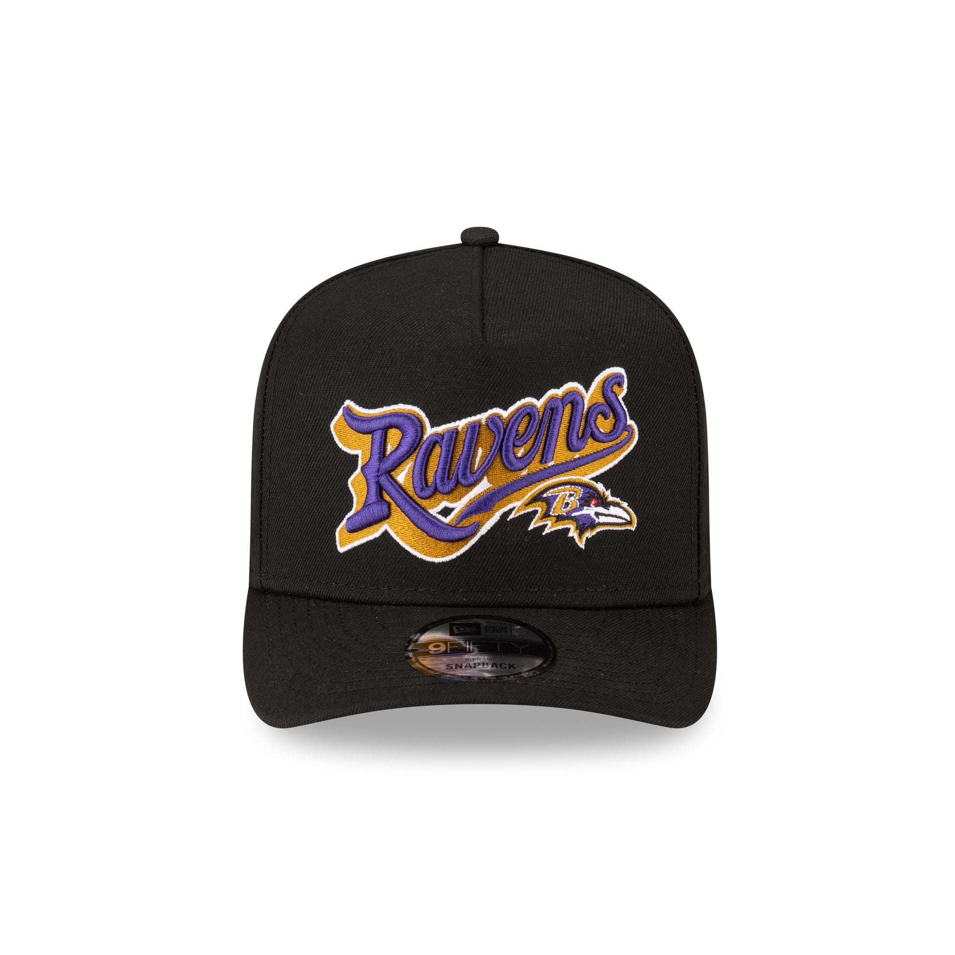 Born x Raised x Baltimore Ravens Script Black 9FIFTY A-Frame Snapback Hat - Image 2