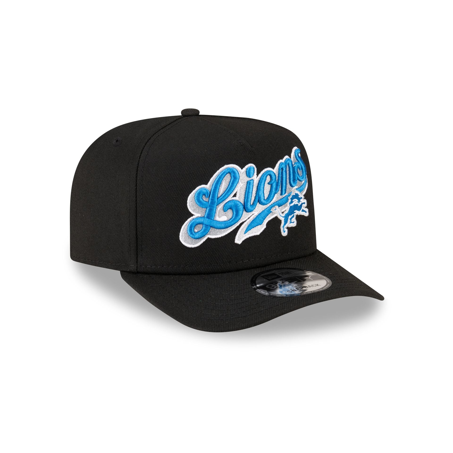 Born x Raised x Detroit Lions Script Black 9FIFTY A-Frame Snapback Hat - Image 3