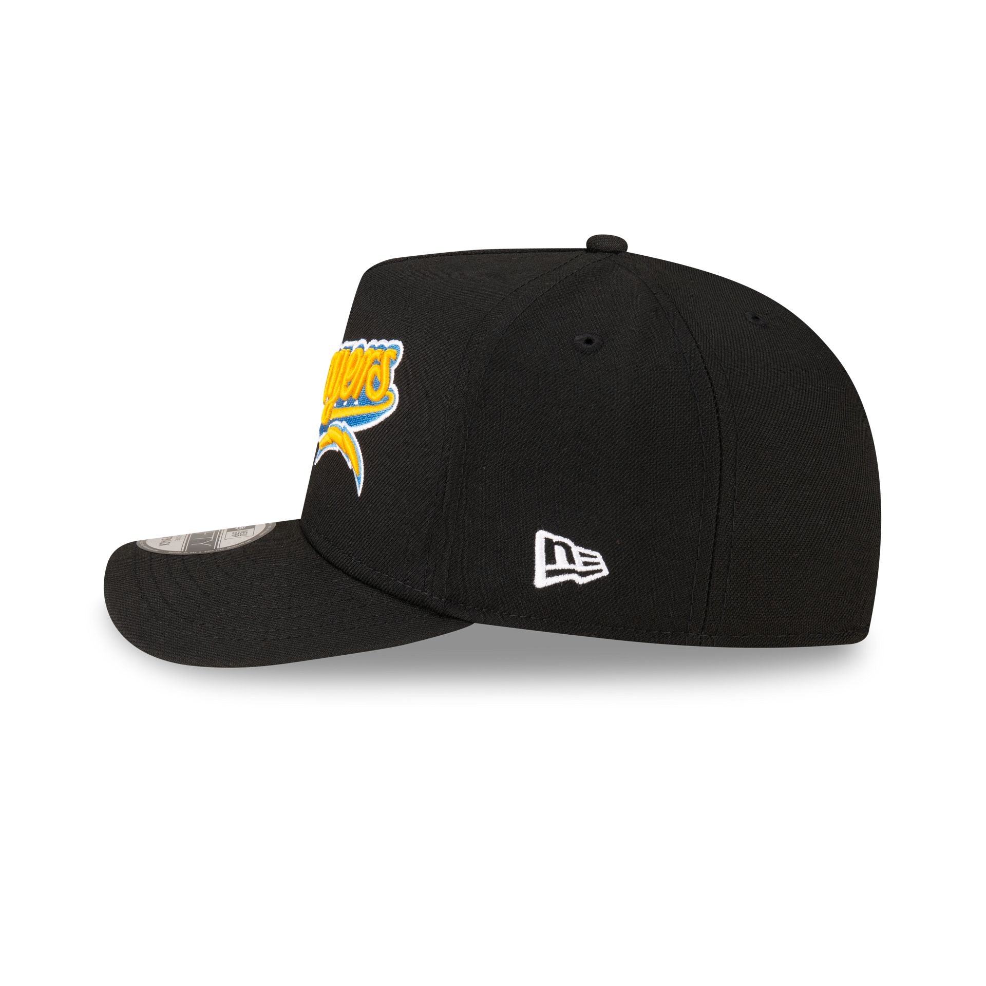 Born x Raised x Los Angeles Chargers Script Black 9FIFTY A-Frame Snapback Hat - Image 4
