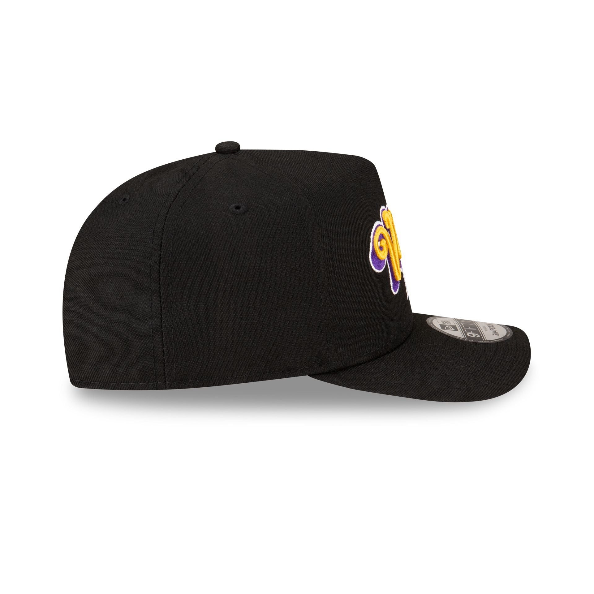 Born x Raised x Minnesota Vikings Script Black 9FIFTY A-Frame Snapback Hat - Image 5