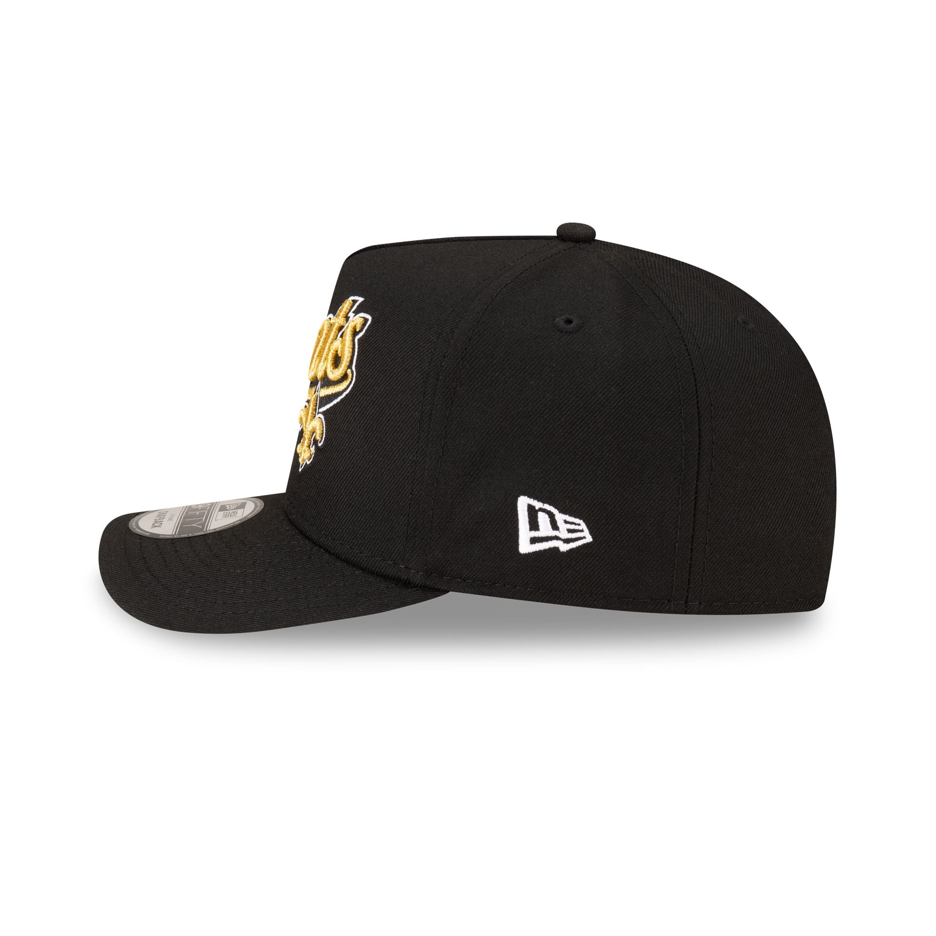 Born x Raised x New Orleans Saints Script Black 9FIFTY A-Frame Snapback Hat - Image 4