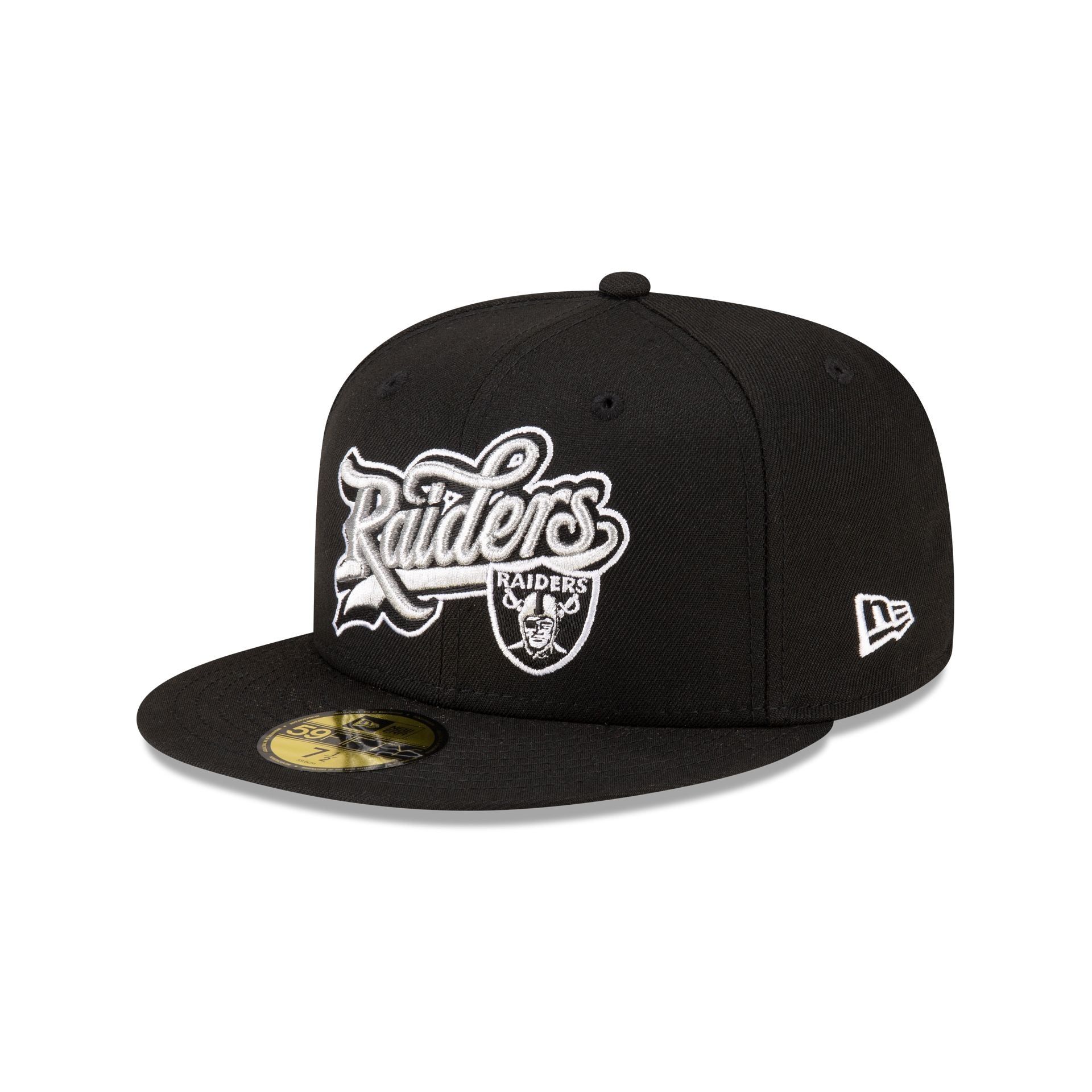 Born x Raised x Las Vegas Raiders Script 59FIFTY Fitted Hat - Image 3