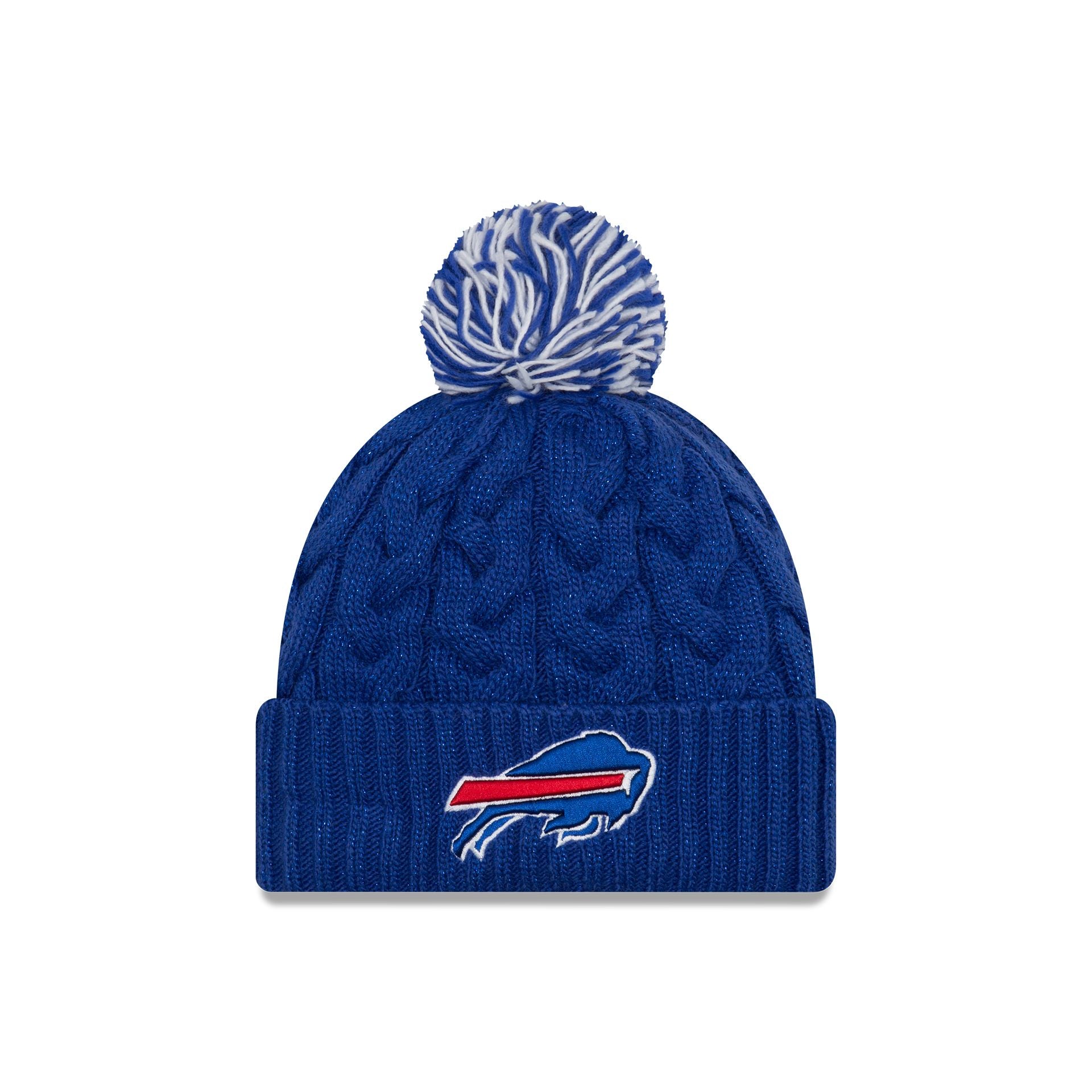 Buffalo Bills Cozy Cable Women's Pom Knit Hat