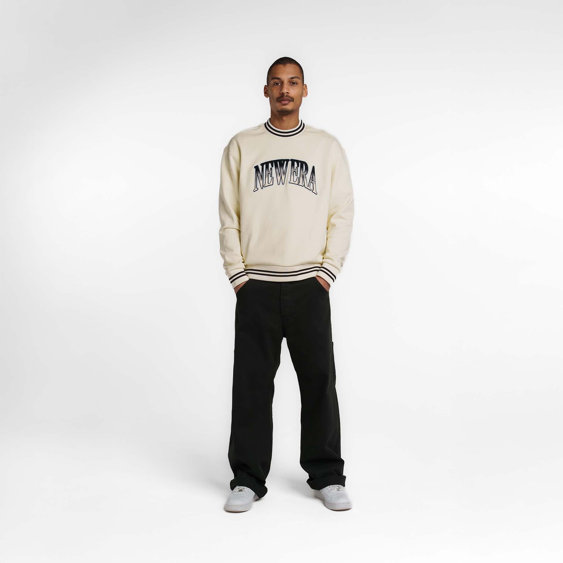 New Era Branded Ombre Chrome White Crewneck - Image 4