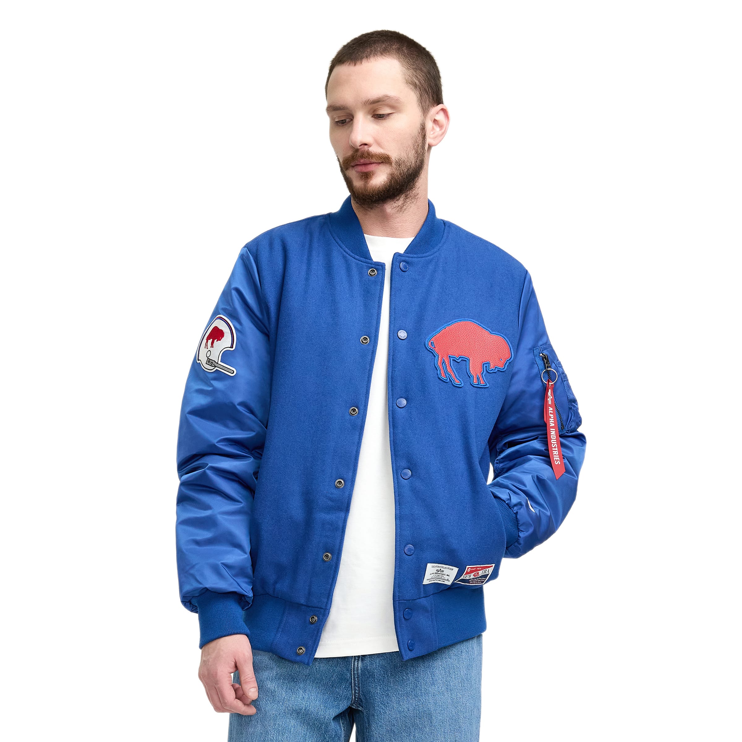 Alpha Industries x Kansas City Chiefs MA-1 Wool Varsity Jacket - Image 2