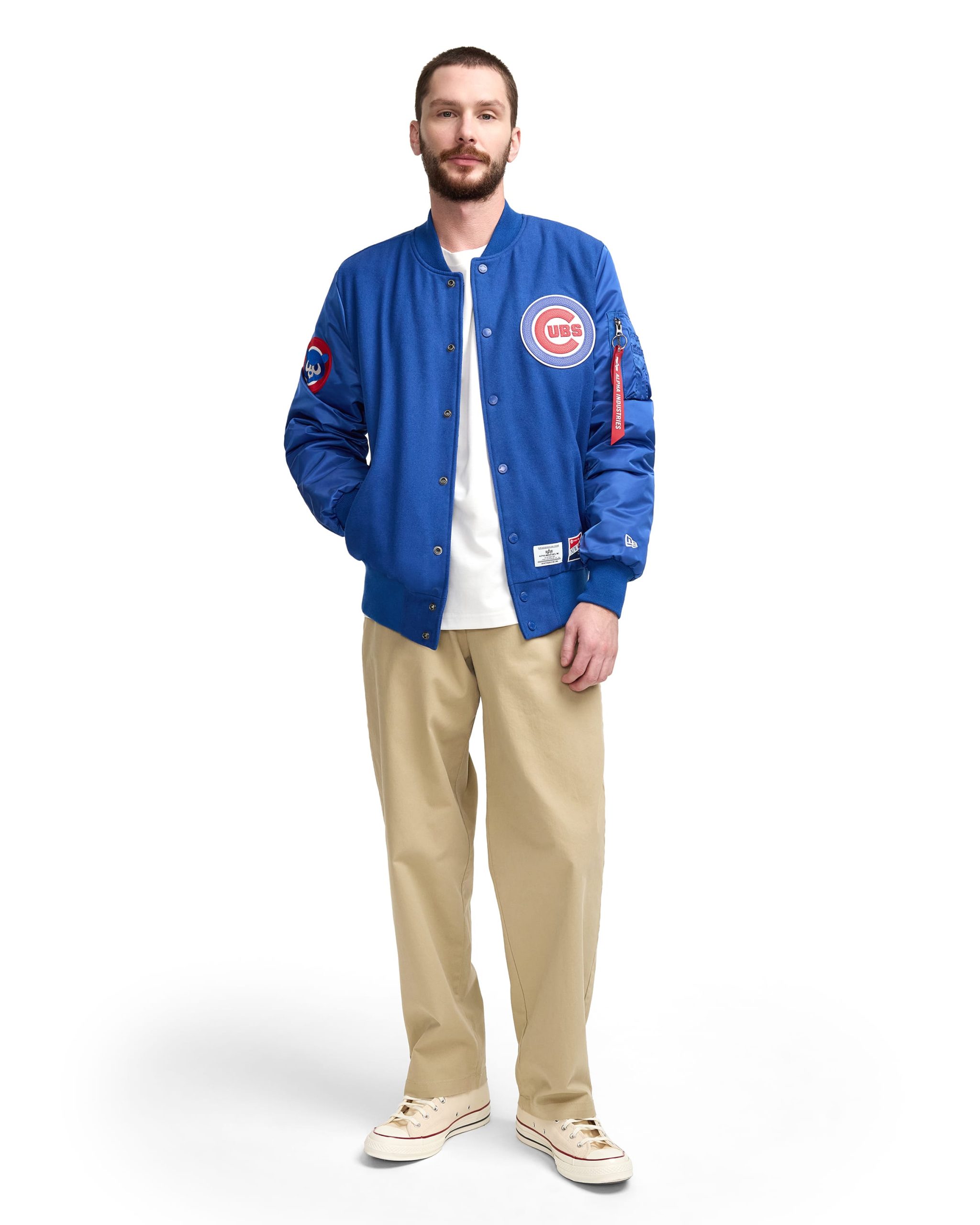 Alpha Industries x Chicago Cubs MA-1 Wool Varsity Jacket - Image 4