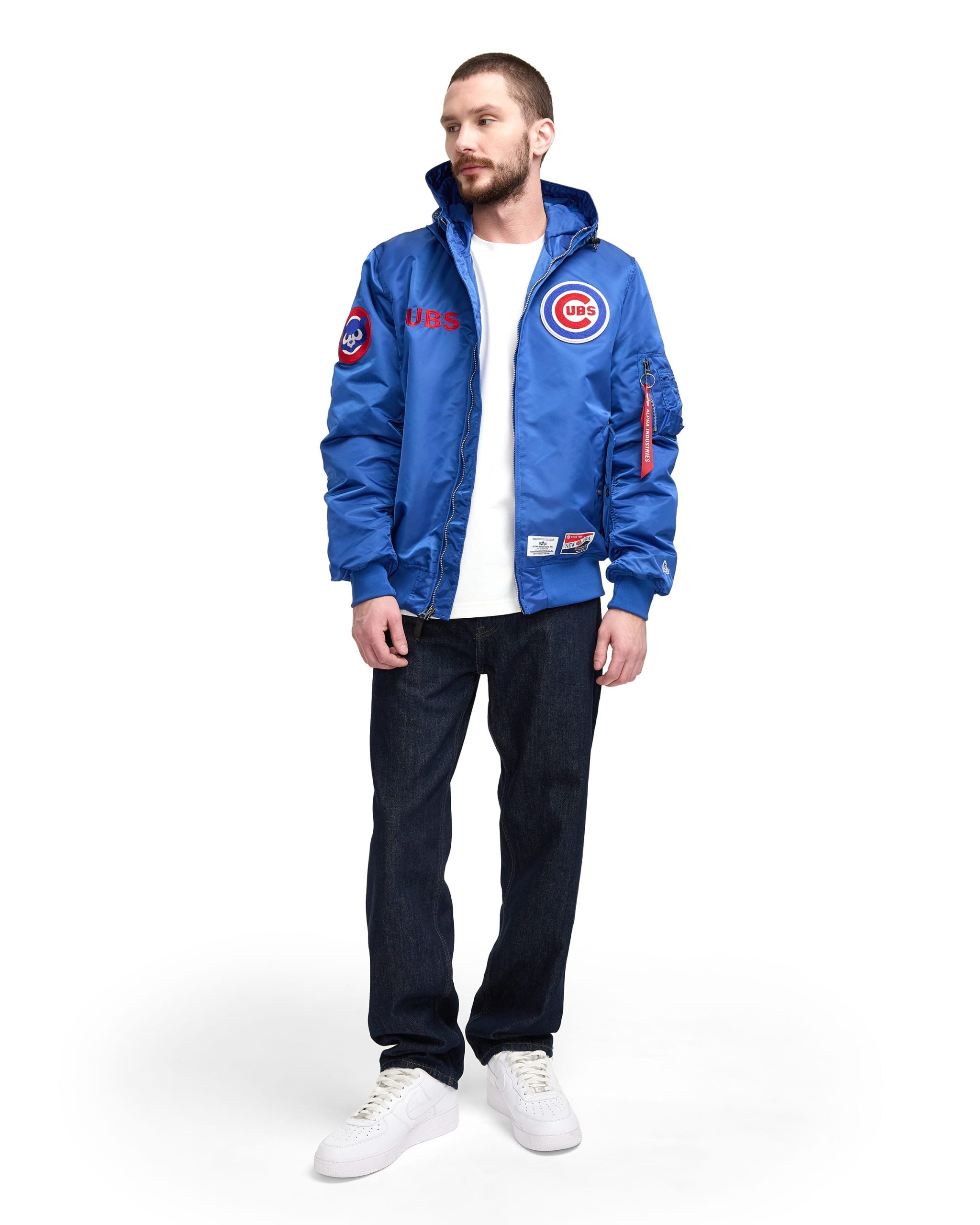 Alpha Industries x Atlanta Braves L-2B Hooded Bomber Jacket - Image 4