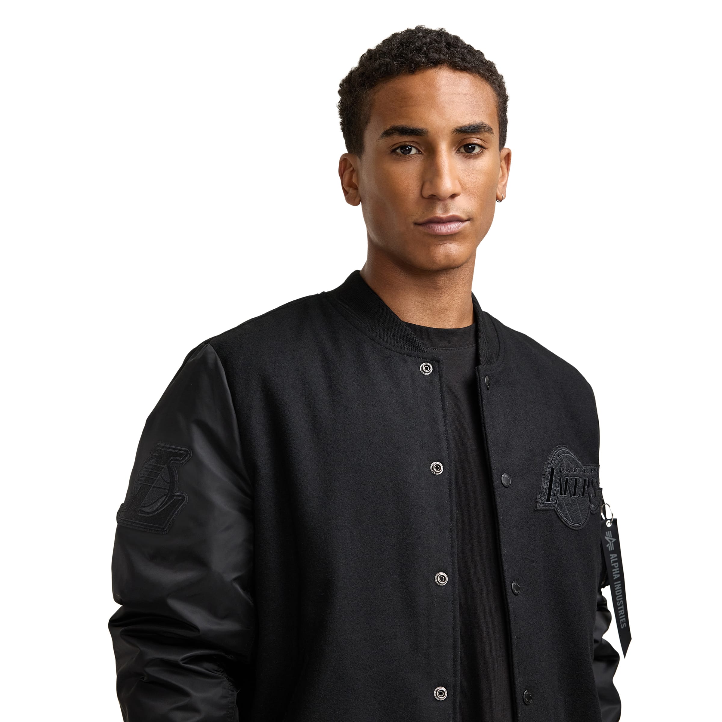 Alpha Industries x Chicago Bulls MA-1 Wool Varsity Jacket Black - Image 2