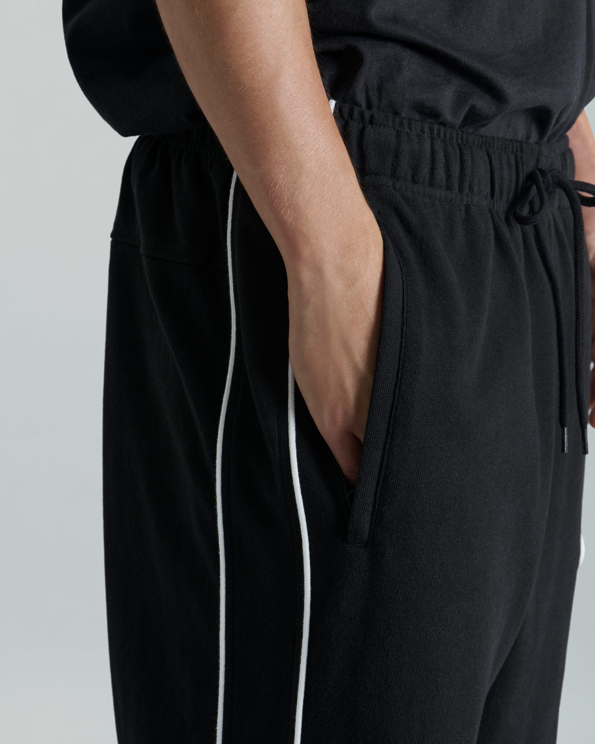 Shoreline Black Track Joggers - Image 4