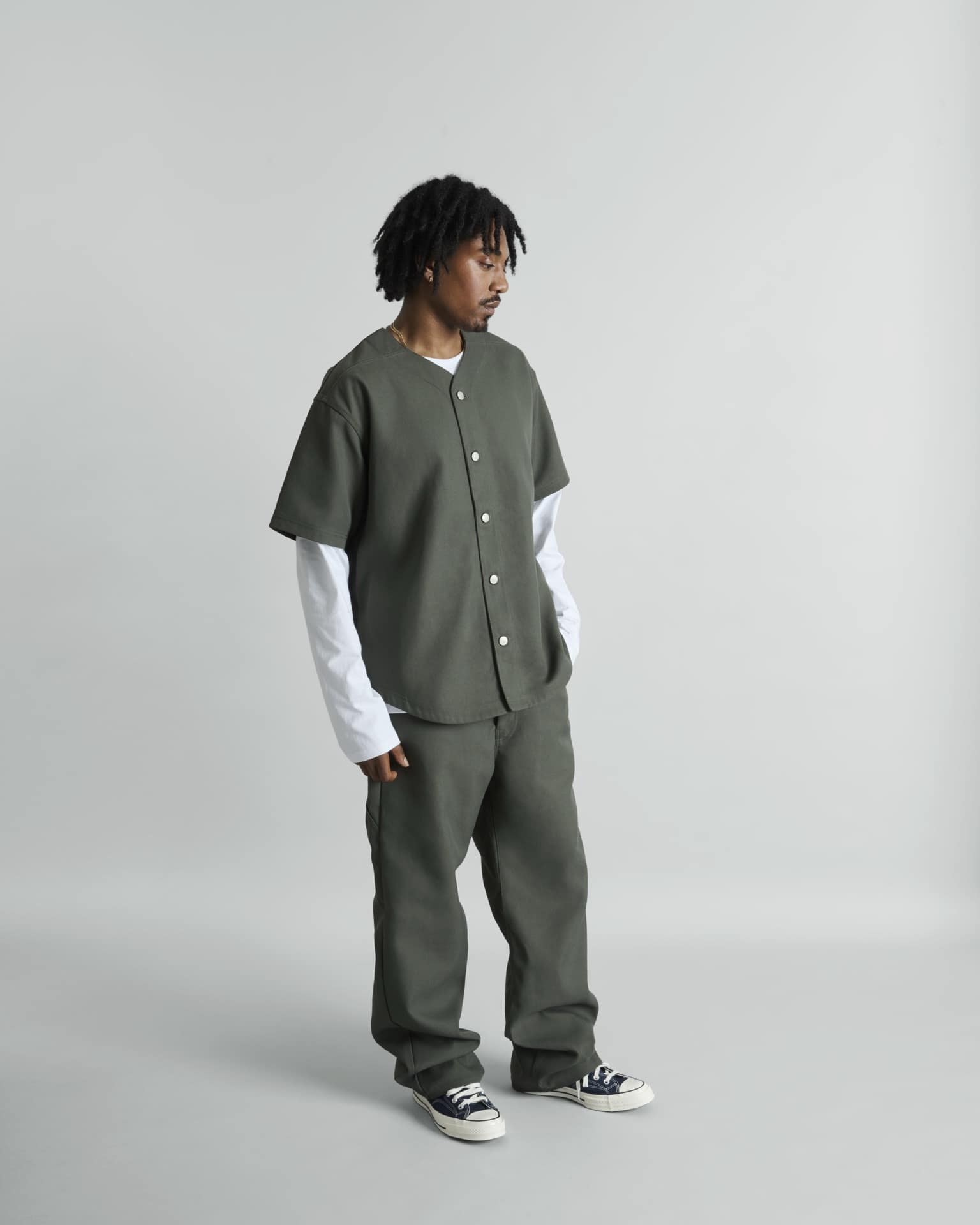 Riverside Dusty Charcoal Baseball Jersey - Image 5