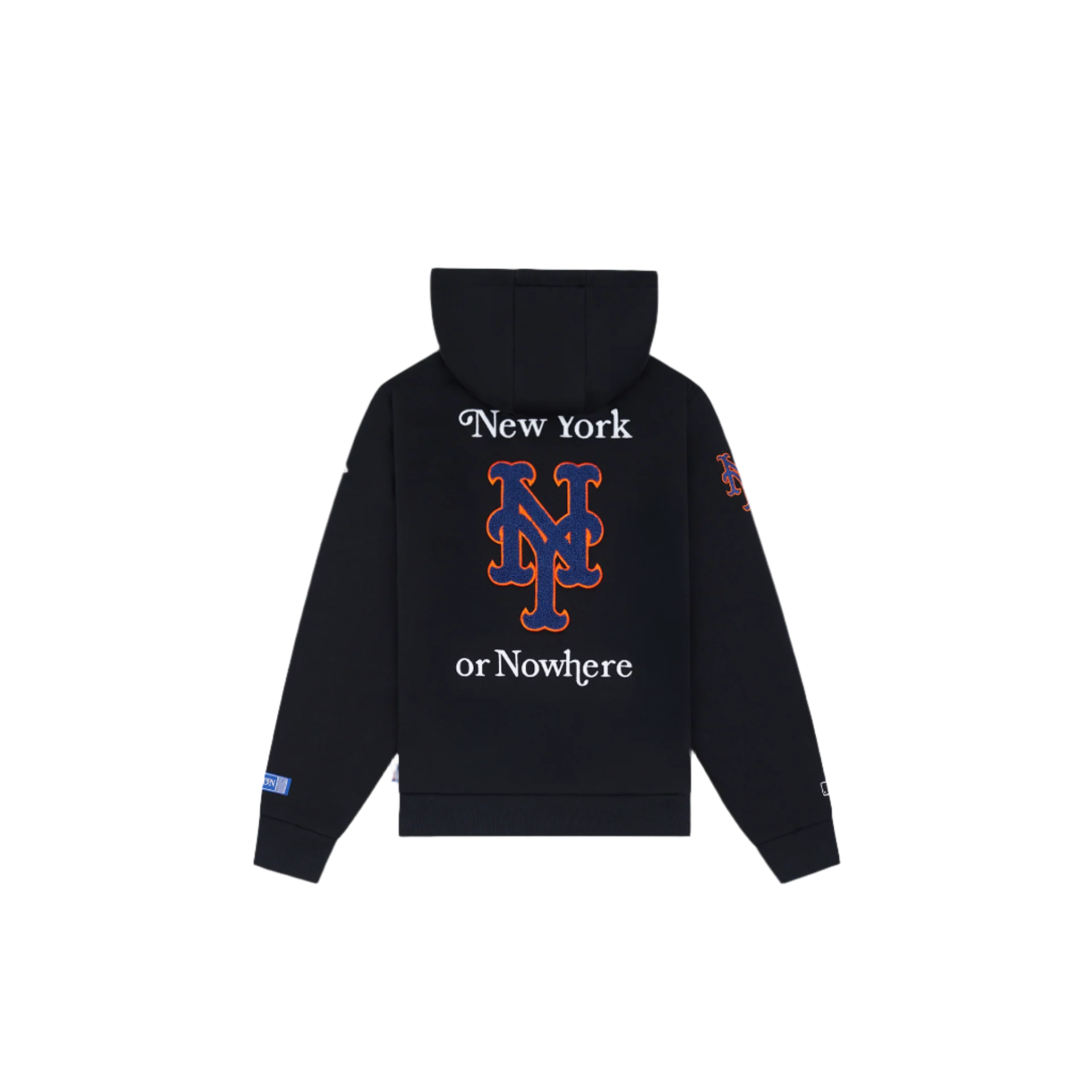 New York or Nowhere x New York Mets Youth Black Full-Zip Hoodie - Image 2