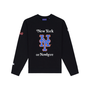 New York or Nowhere x New York Mets Black Crewneck