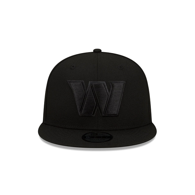 Washington Commanders Black On Black 9FIFTY Snapback Hat - Image 2